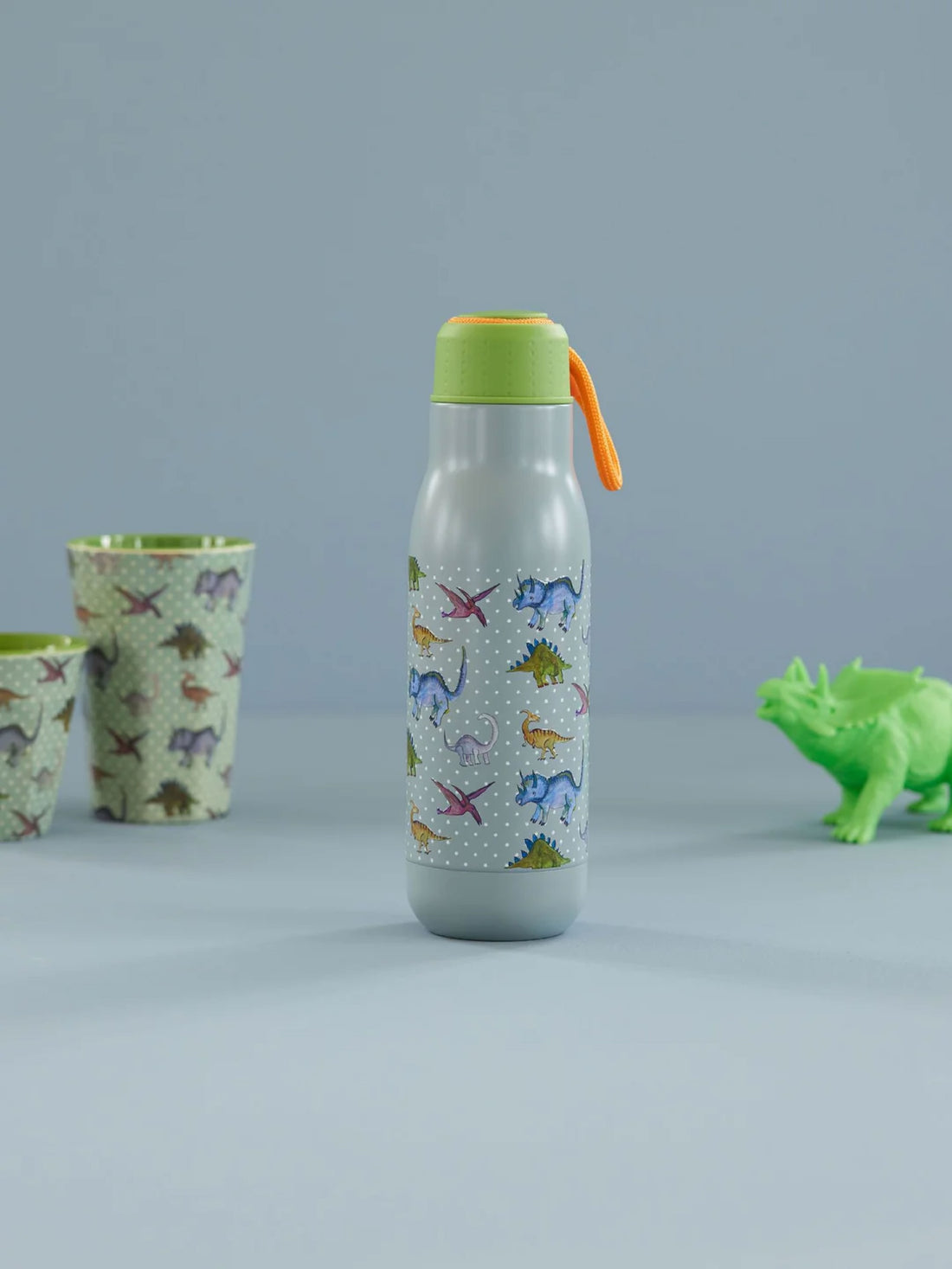 Rice Drikkedunk Rustfri Stål Dusty Blue New Dino