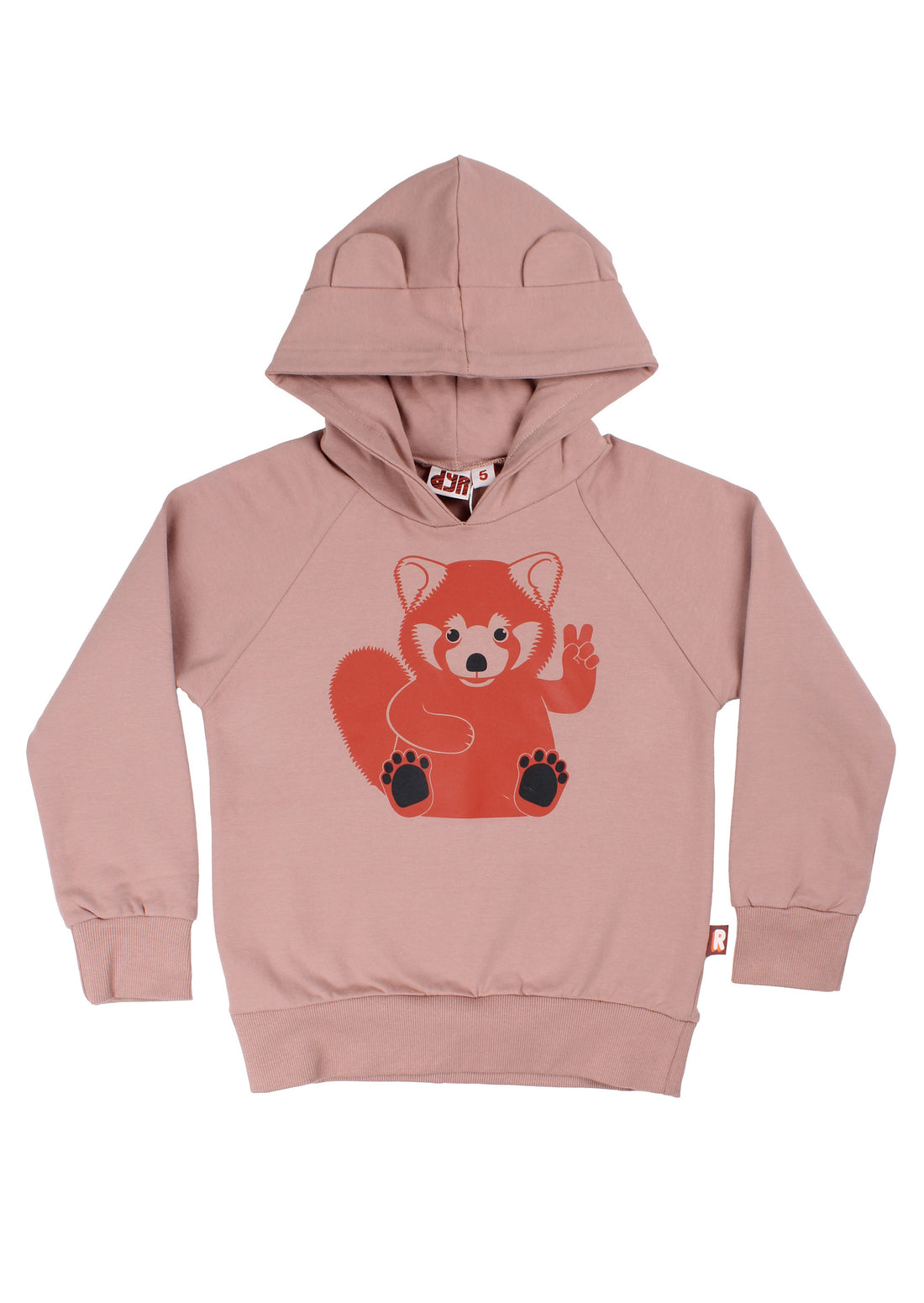 Dyrbellow Hoodie Rose Beige PEACE ROED PANDA