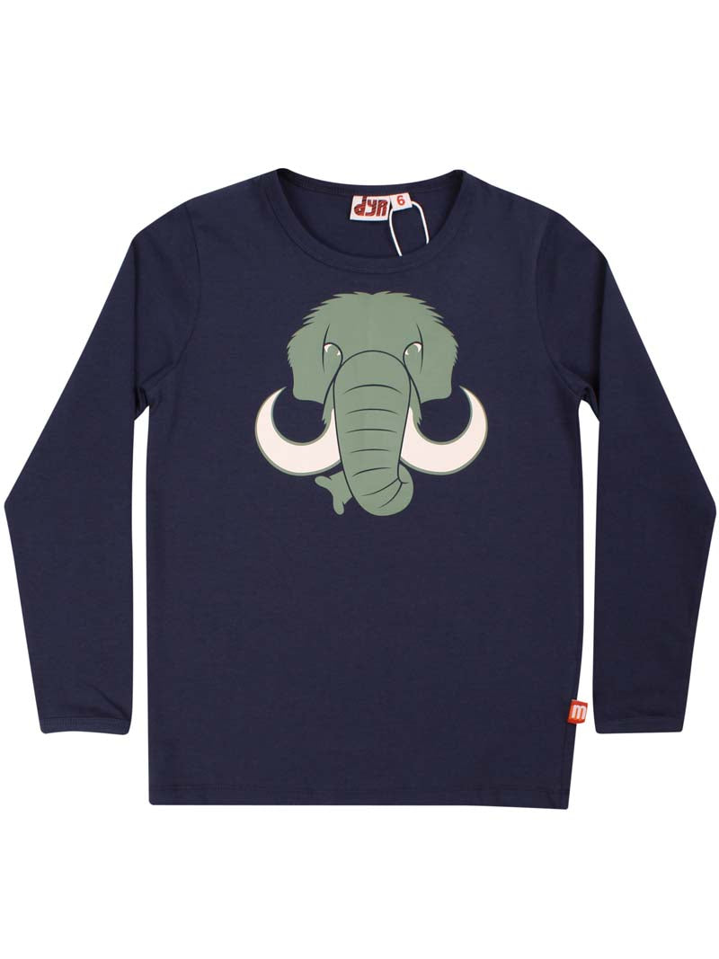 Lækker bluse til børn med print af mammut