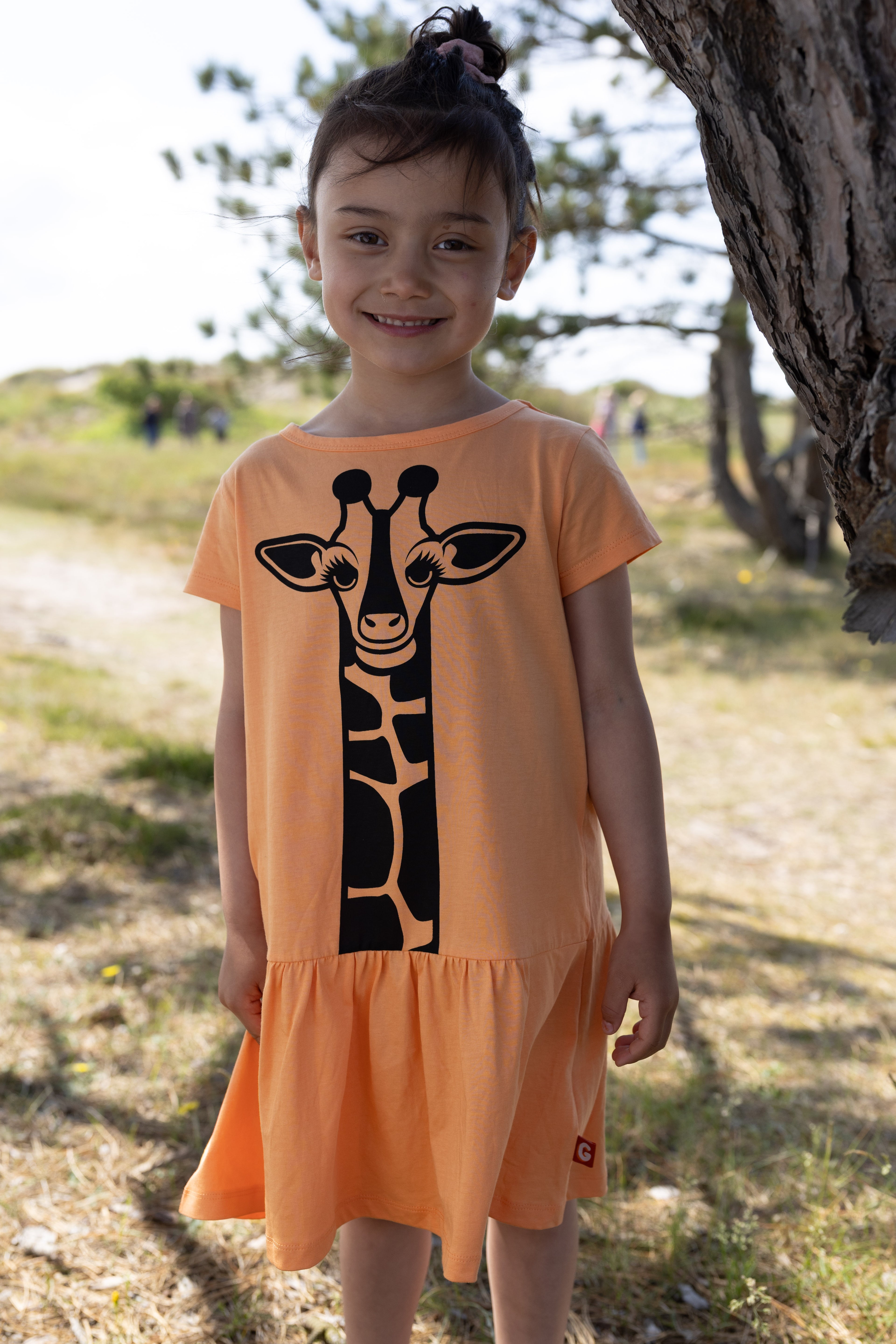 Dyrperky SS Dress Happy Apricot GIRAF