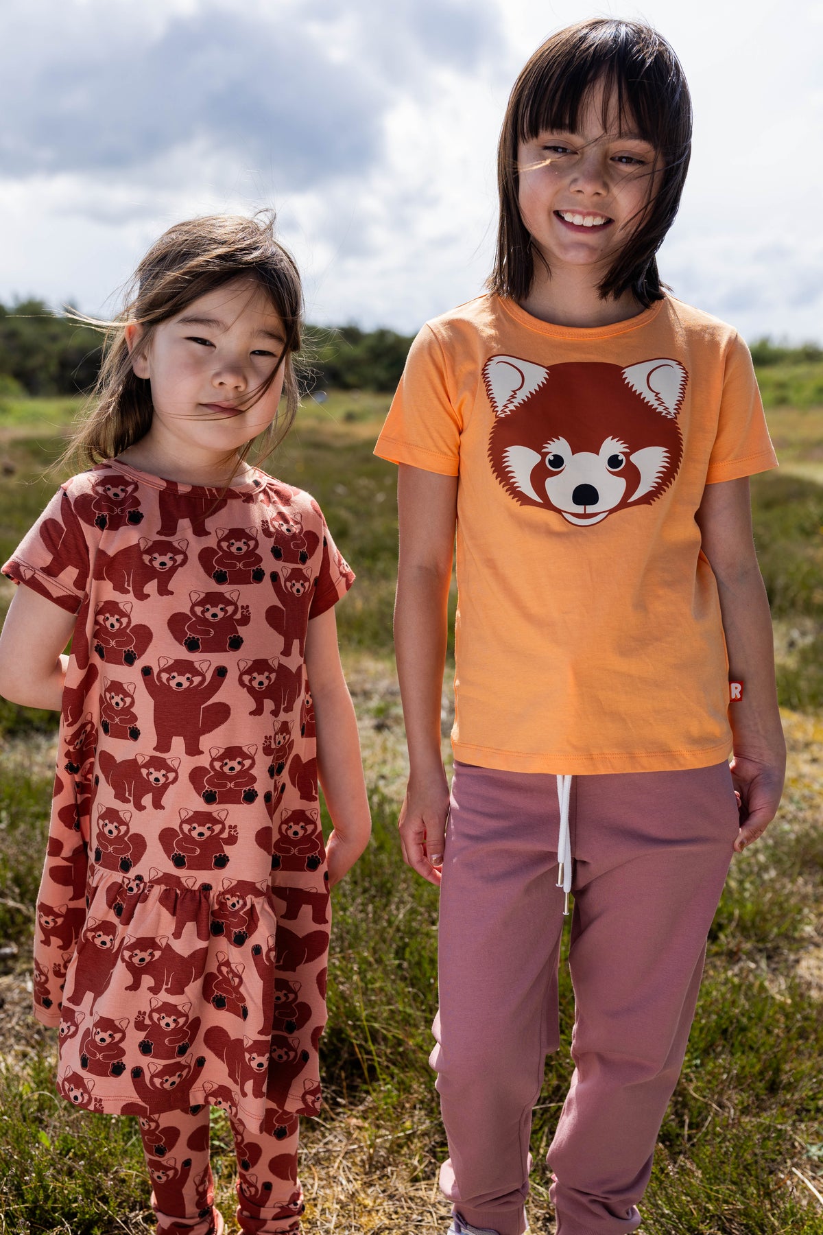 Dyrzanzi Dress SS Light Clay MULTIROED PANDA