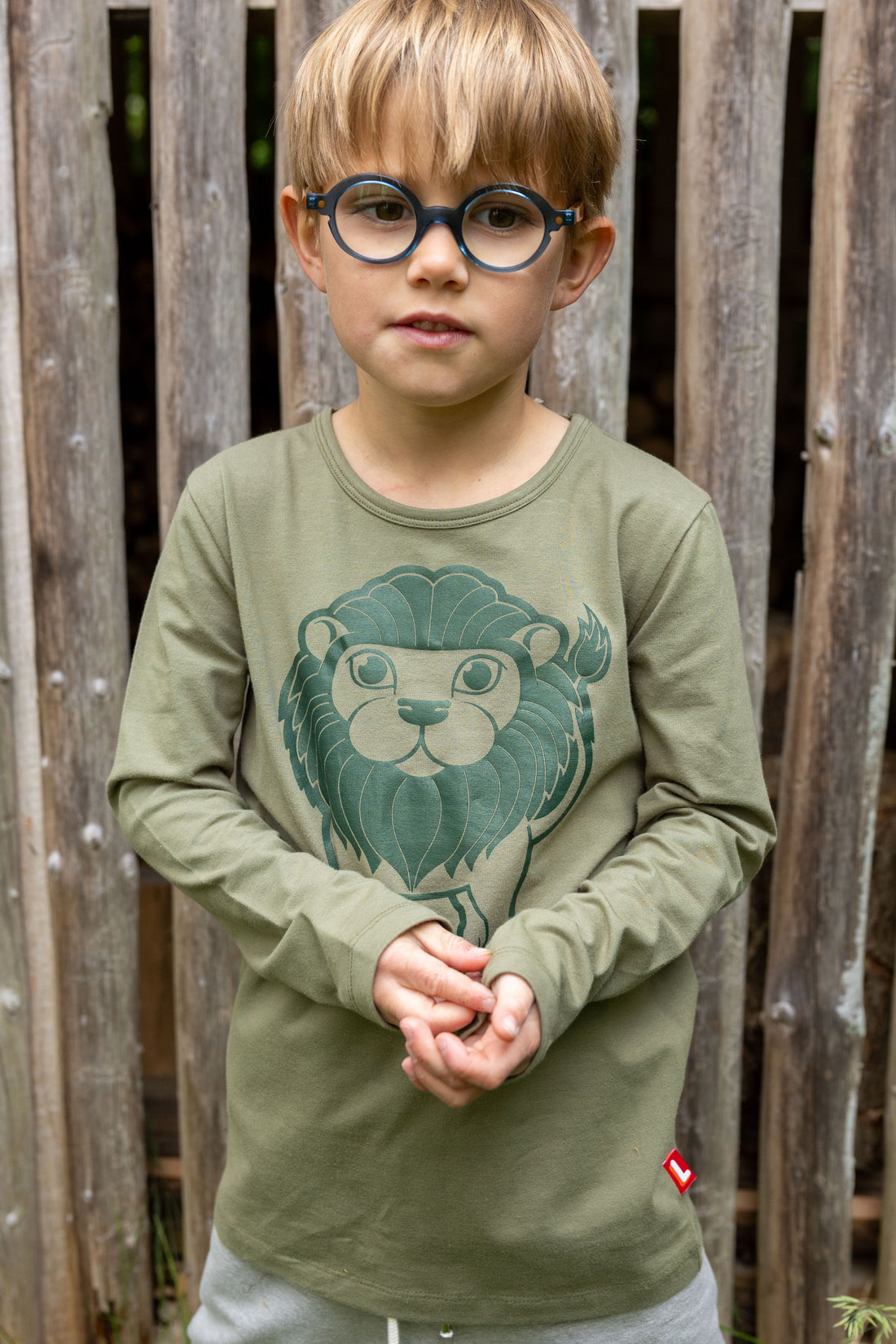 Lækker bluse til børn med print af stor løve