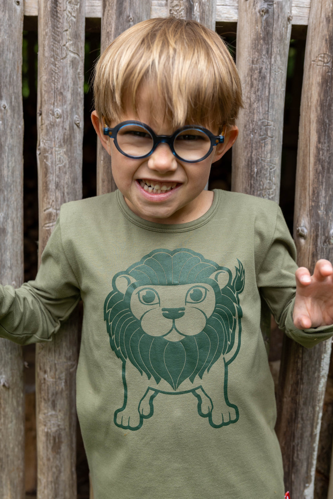 Lækker bluse til børn med print af stor løve