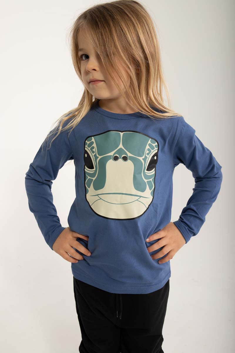 Bluse til Børn med Skildpadde