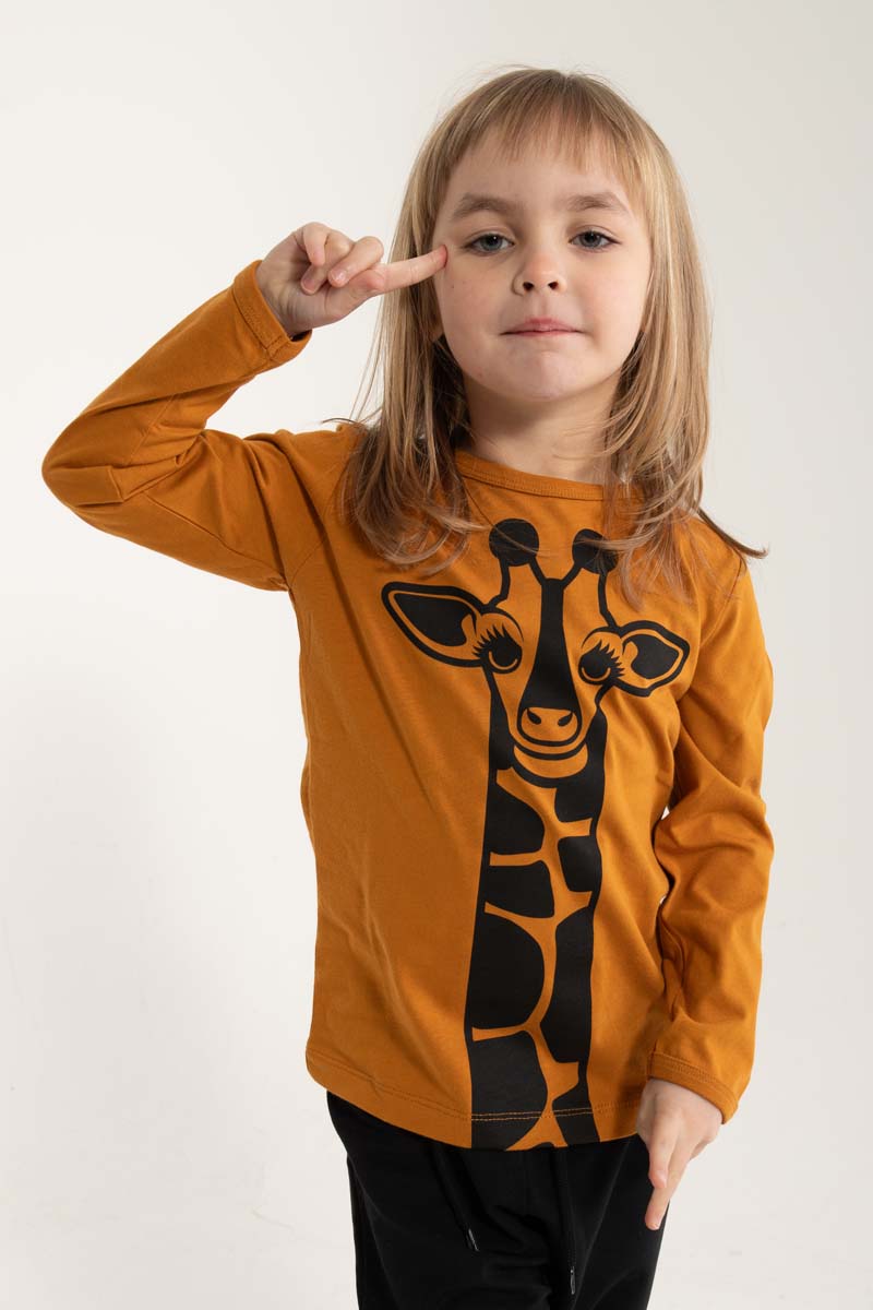 Børne Bluse med Giraf
