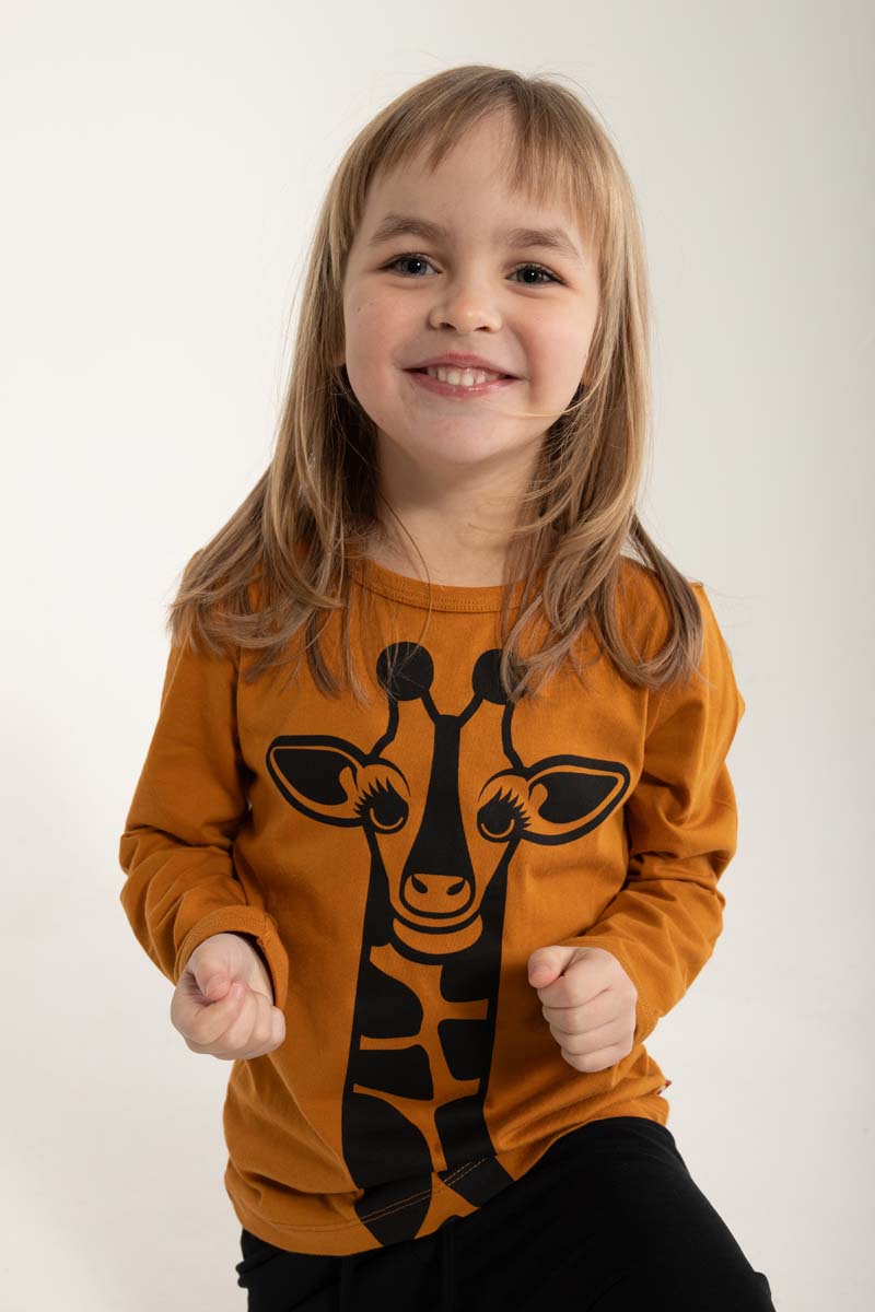 Børne Bluse med Giraf