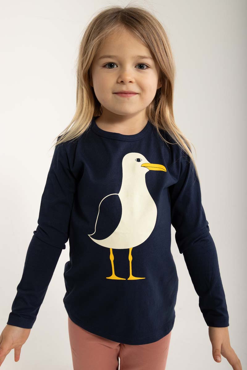 børne bluse med Måge