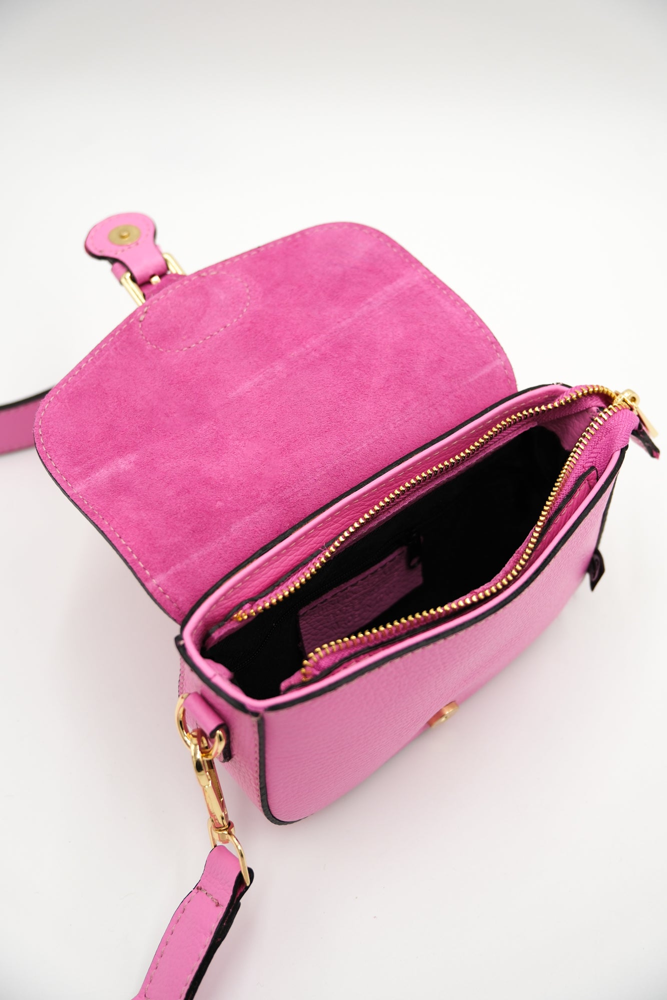 Danebernadotte Leather Shoulder Bag Flamingo