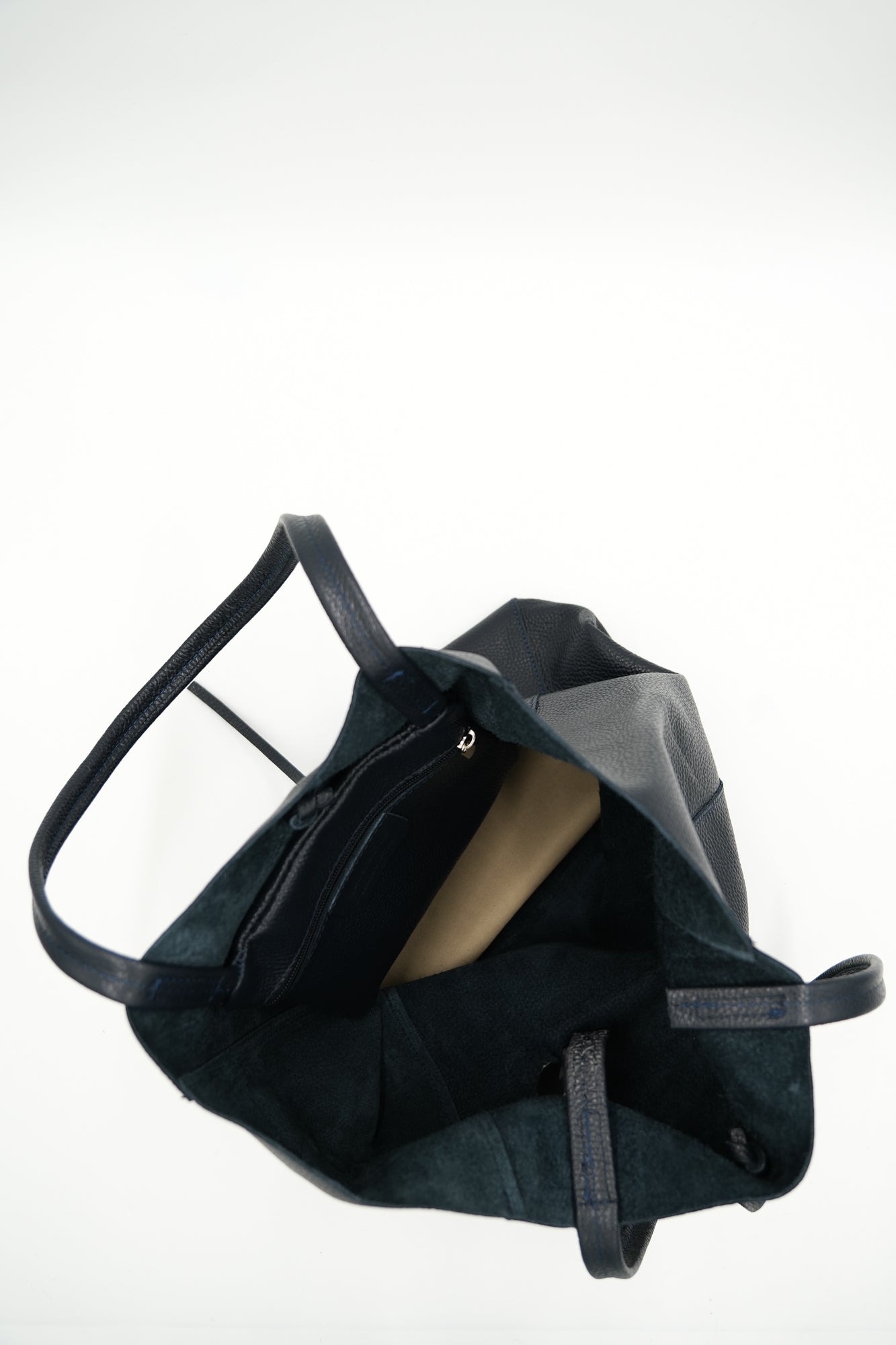 ESS - DaneHolstein Leather Tote Bag Dark Navy