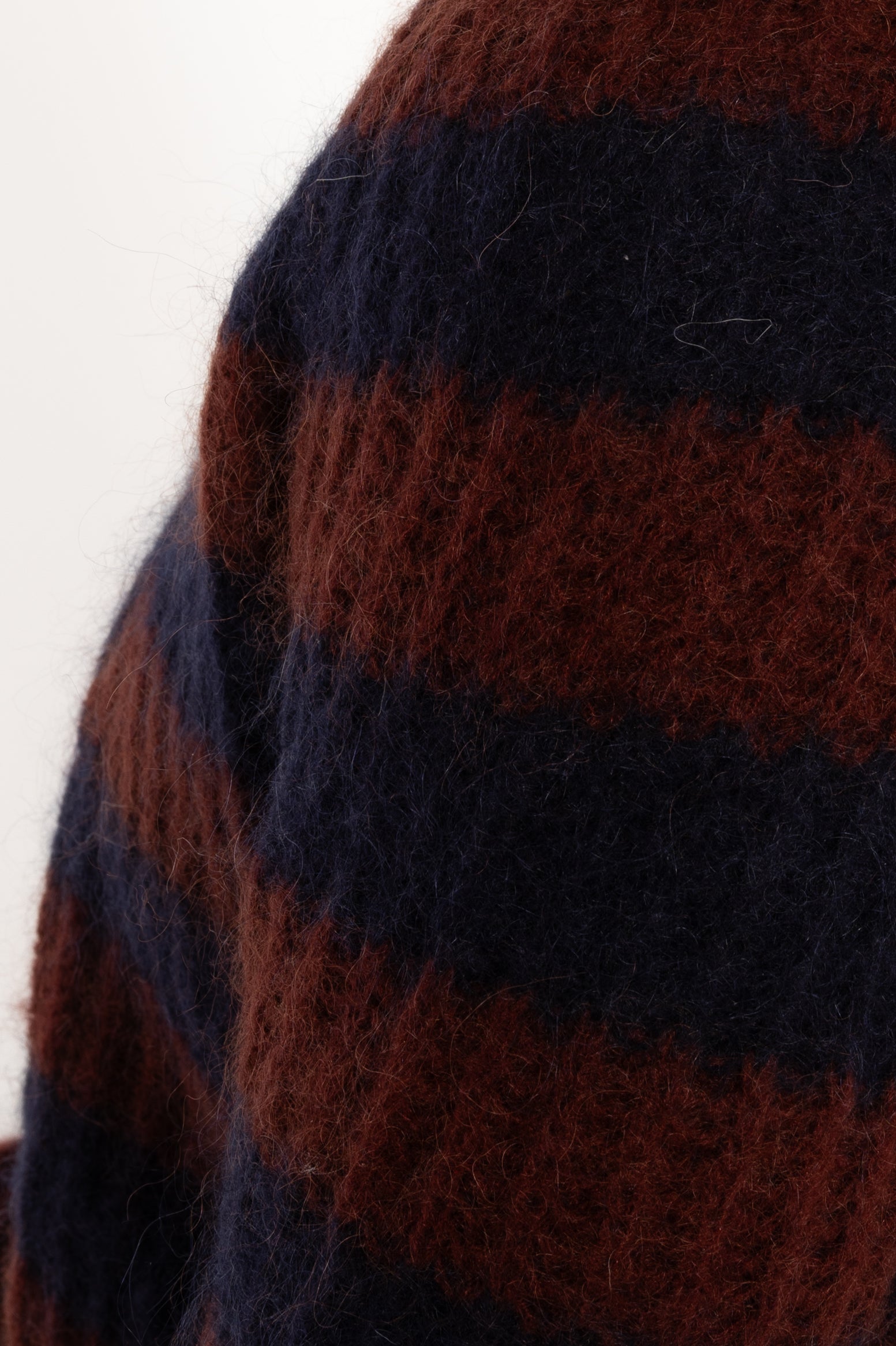 Danadorable Mohair Cardigan Dark Navy/Dark Wine