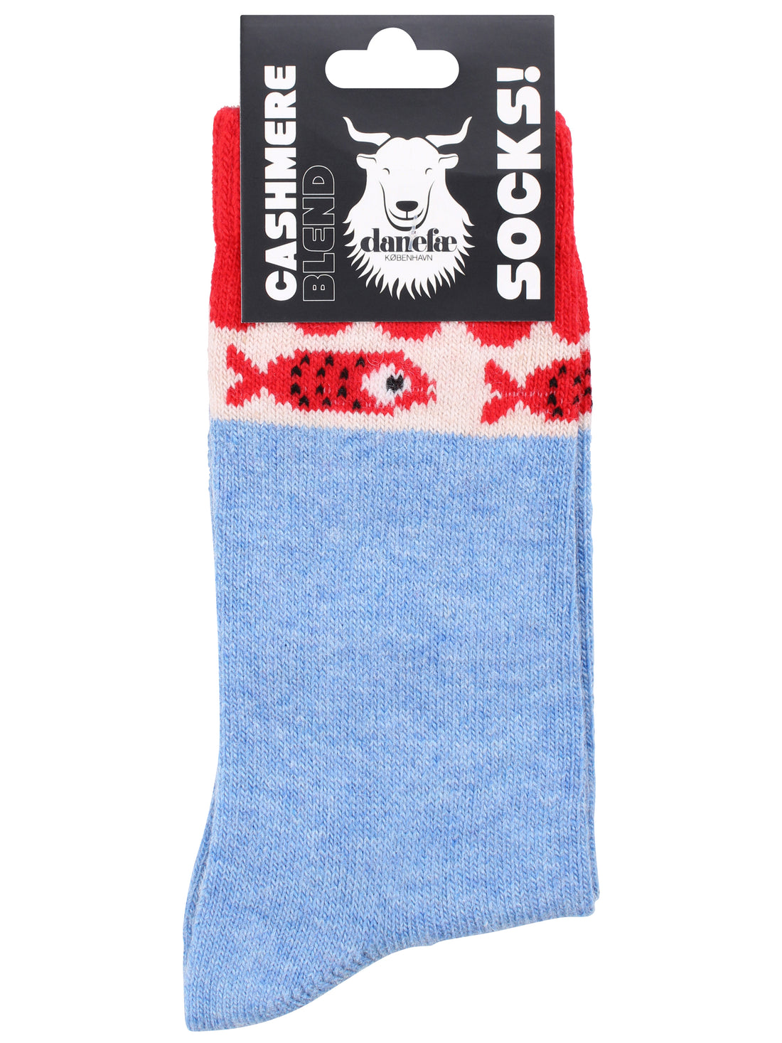 Danalvhild Cashmere Socks Light Blue FISH