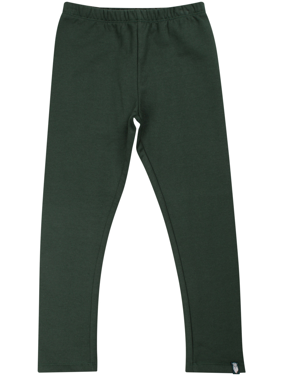 Lækre mørkegrønne leggings i bomuld til børn