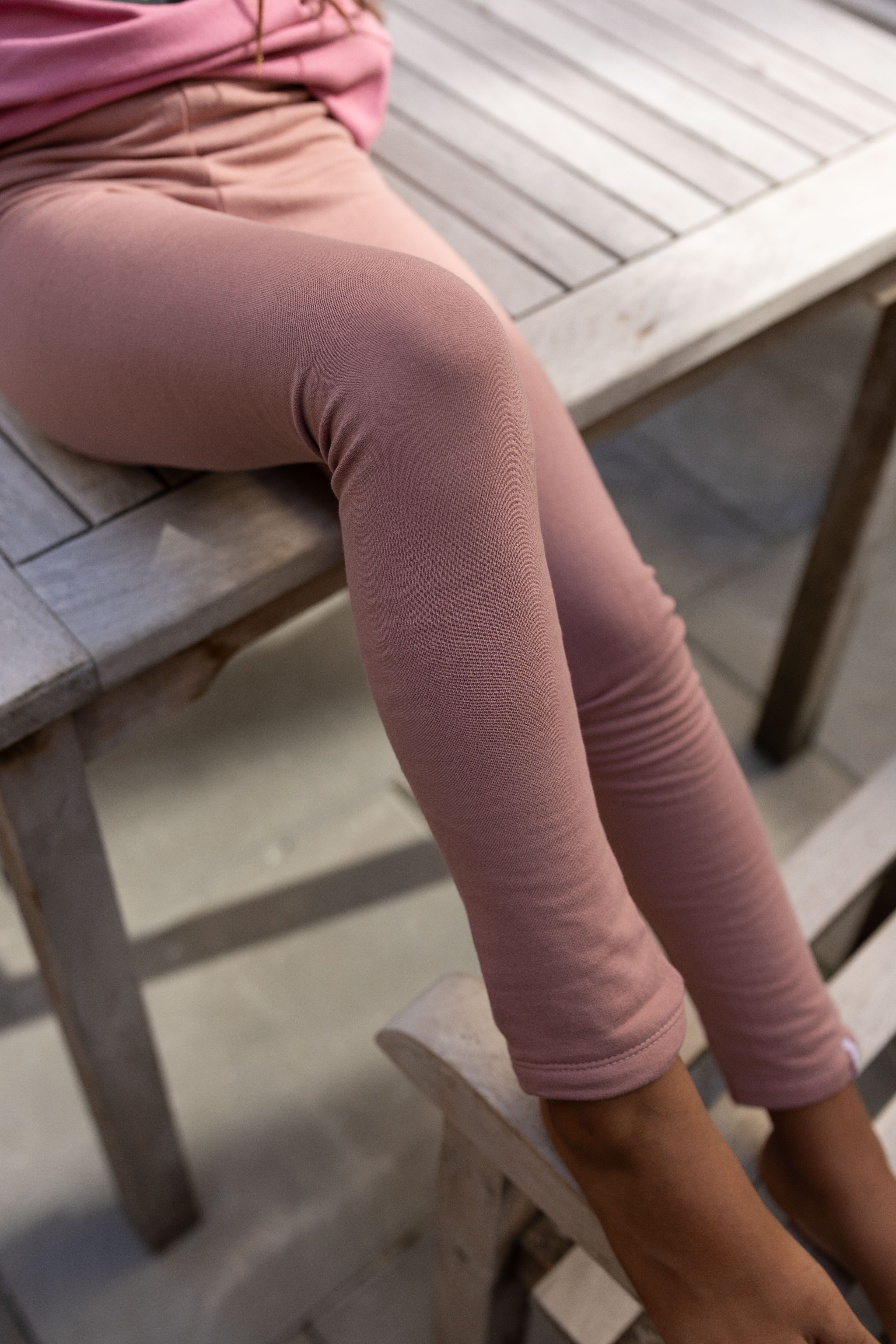 Danandrea Warm Leggings Dk Rose Beige