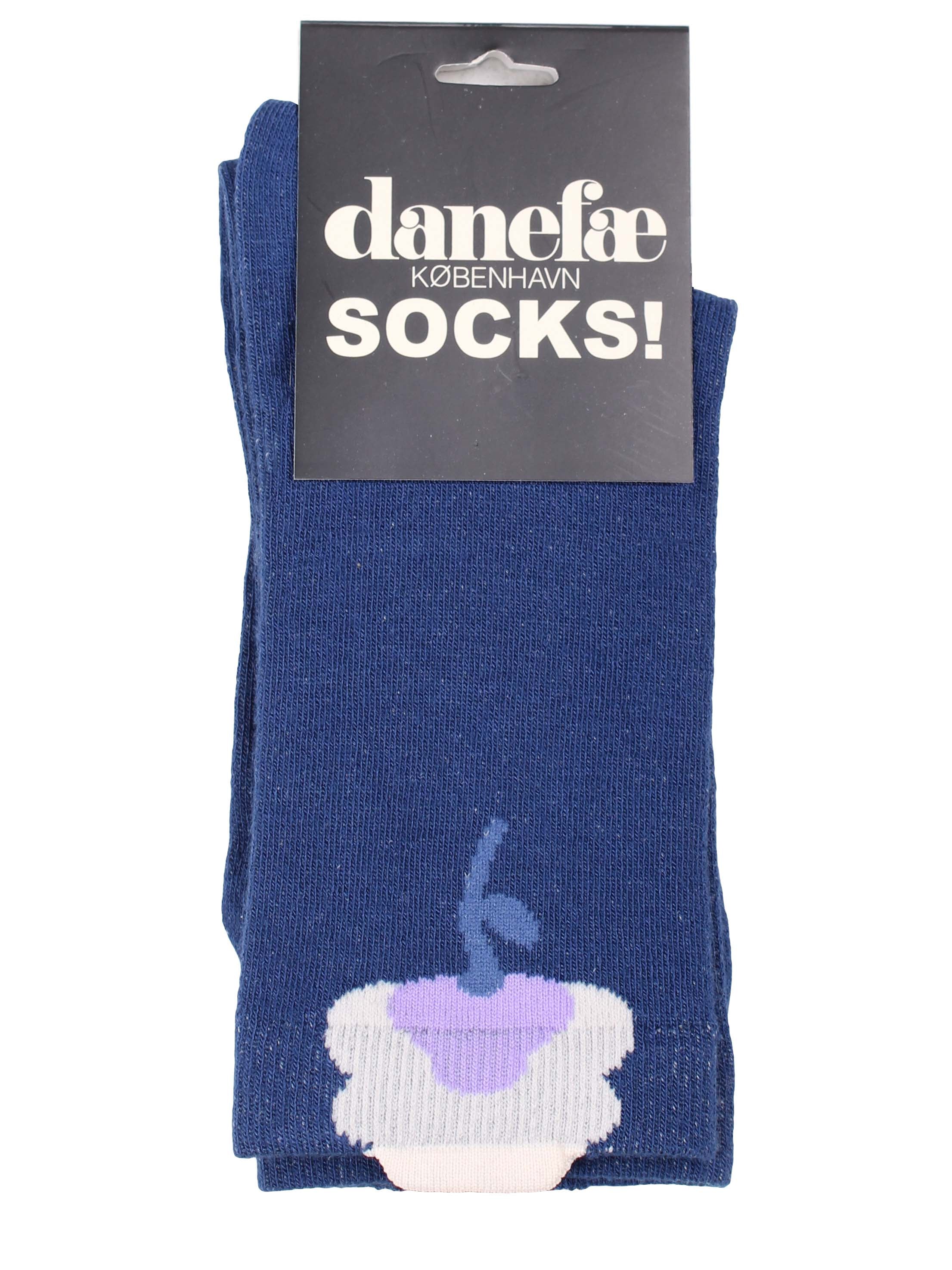 Dane3D Ladies Socks Dark Blue FLUFFER