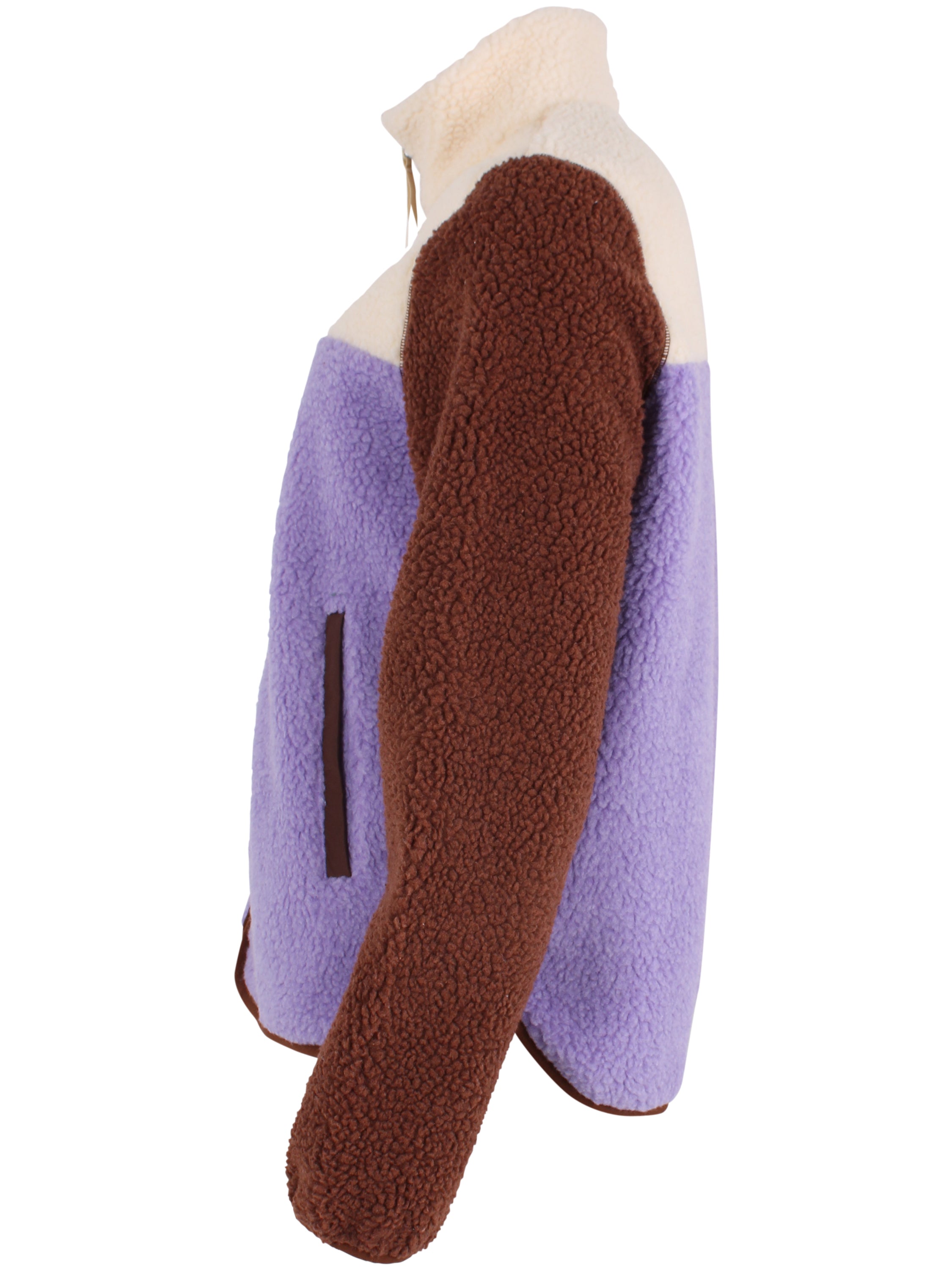 Lækker flerfarvet fleecejakke til kvinder