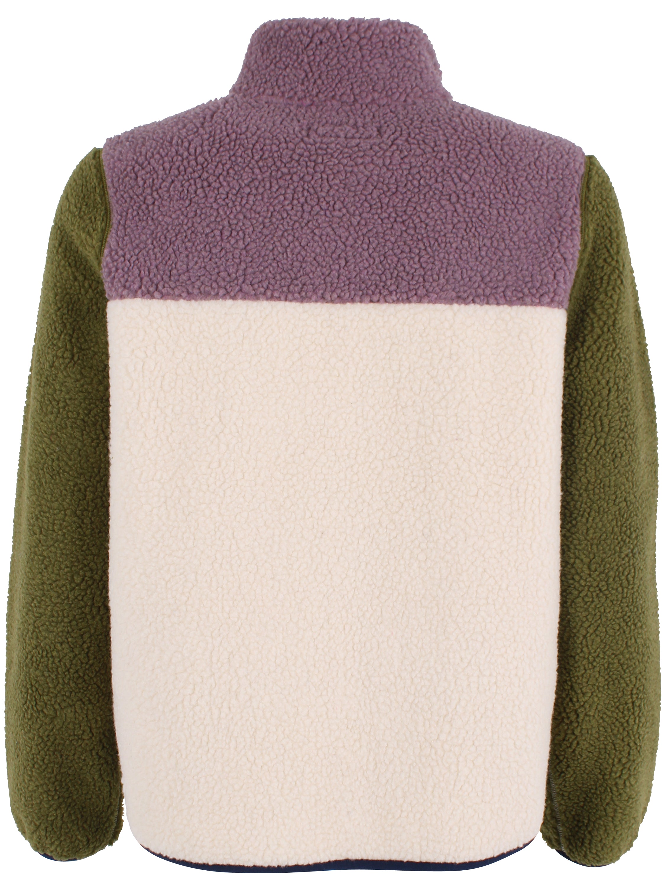 Flot flerfarvet fleecejakke til kvinder