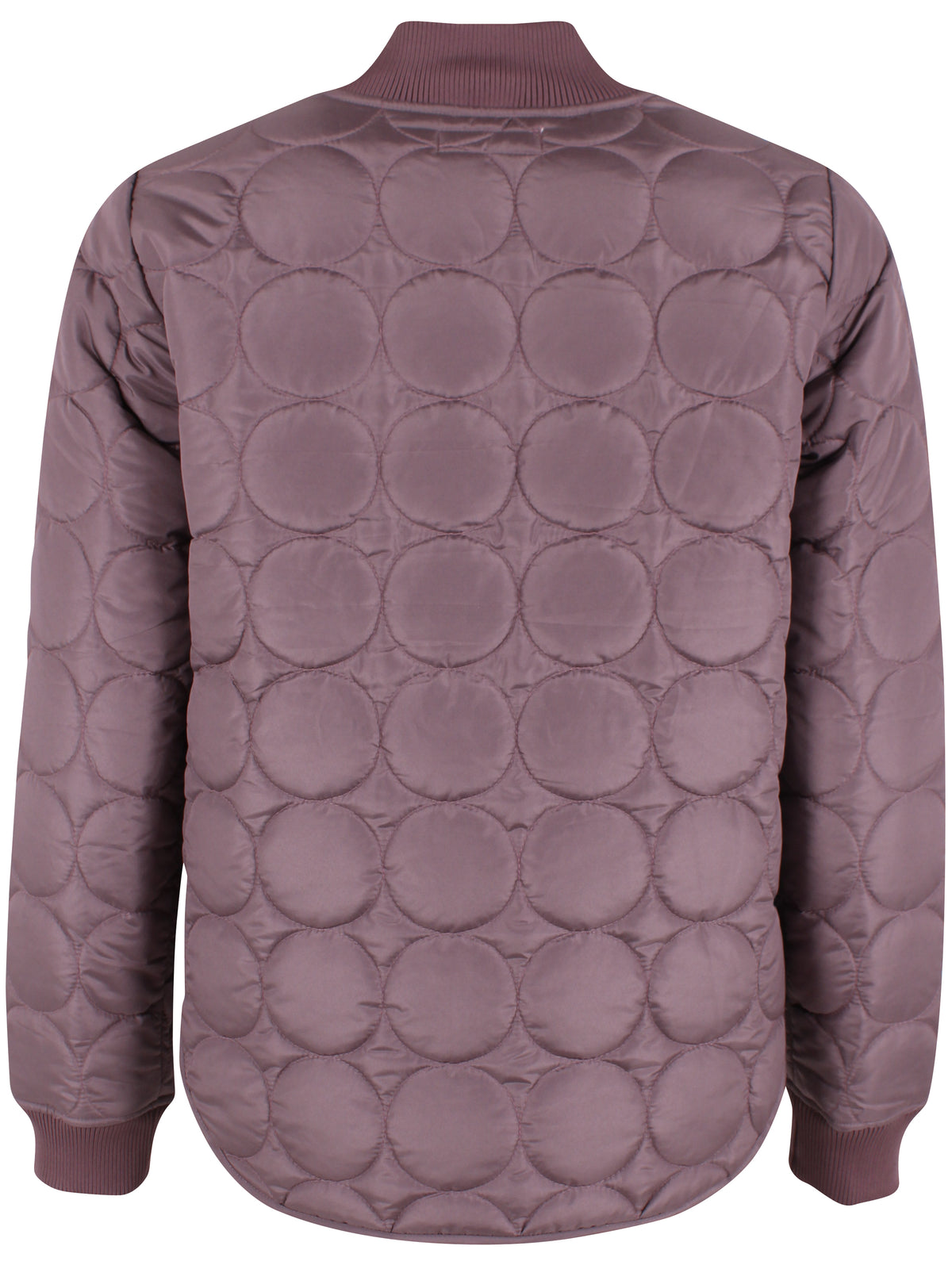 Fin quiltet termojakke i mauve til kvinder