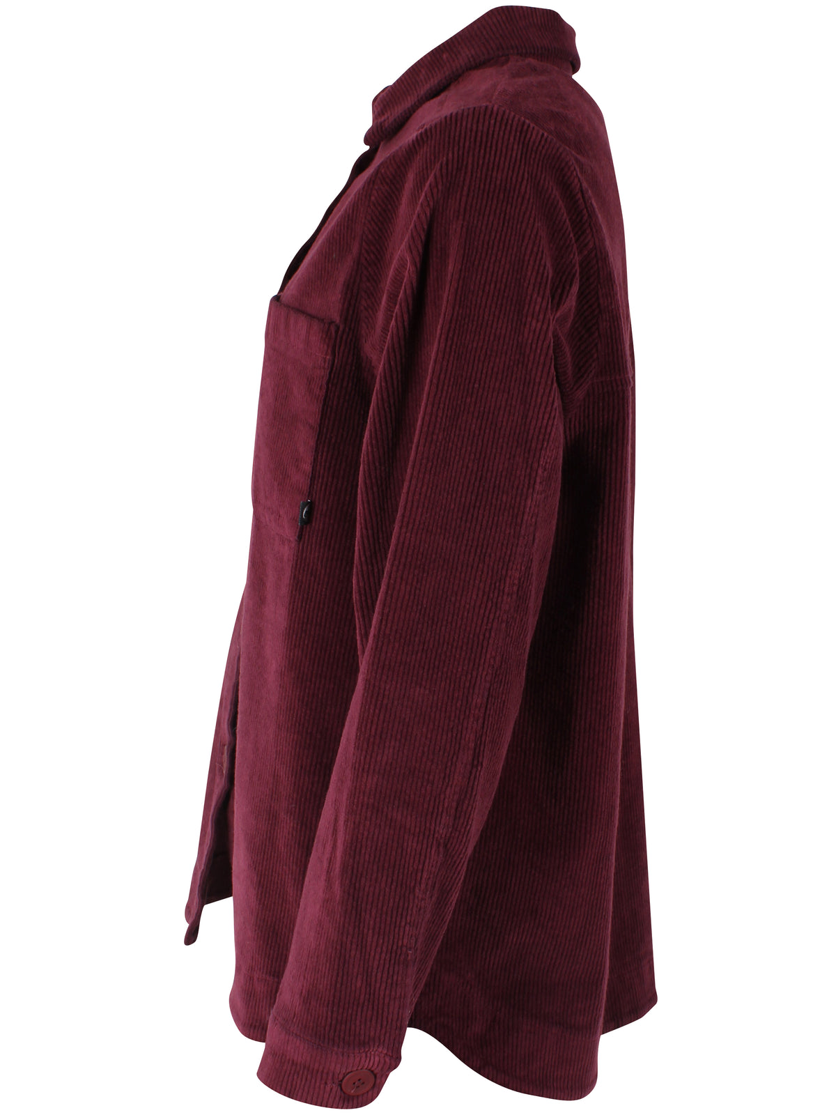 Danecattle Cord Stretch Shirt Dark Cherry