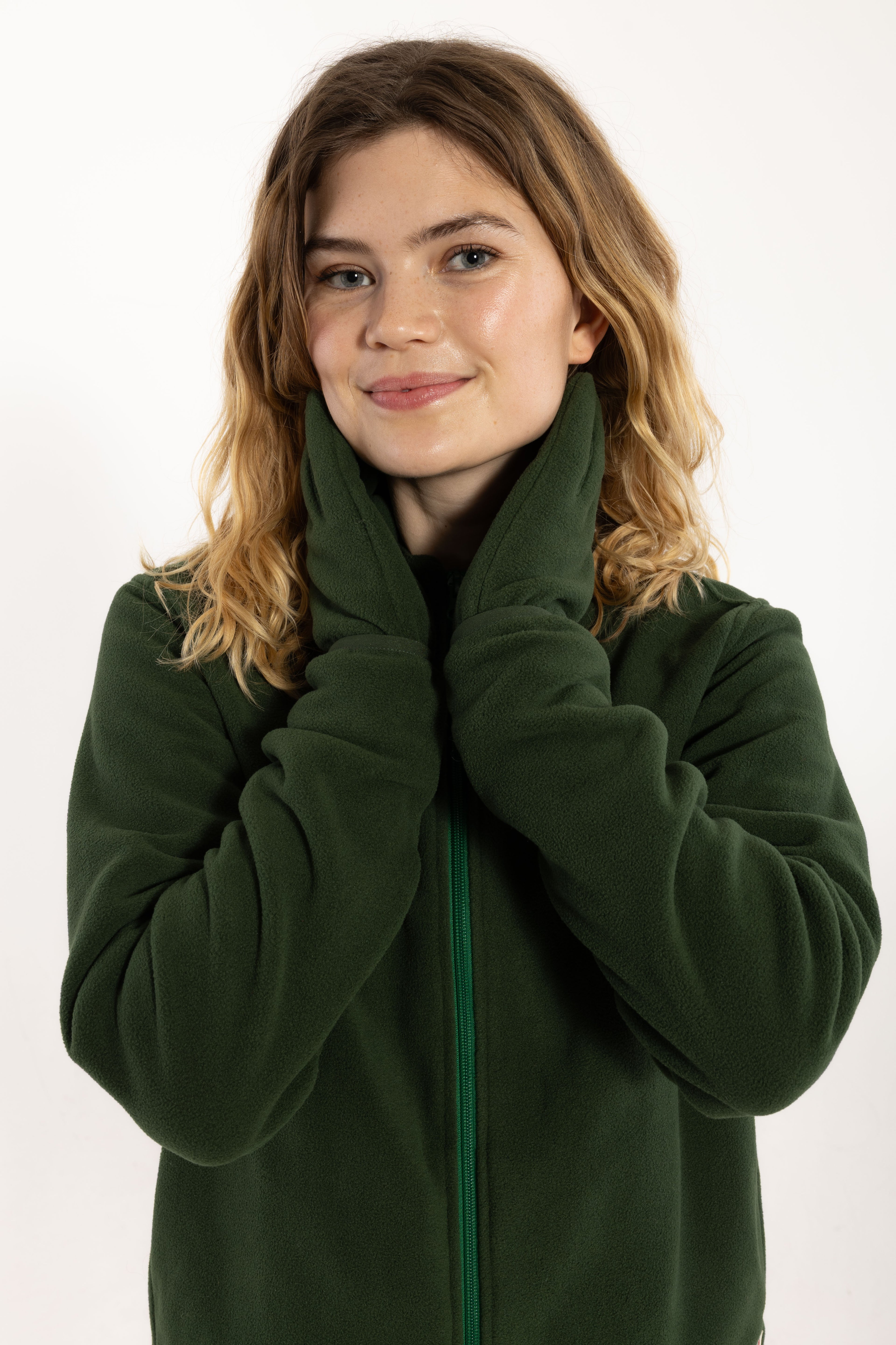 Danedea Polar Fleece Zip-Up Dark Forest