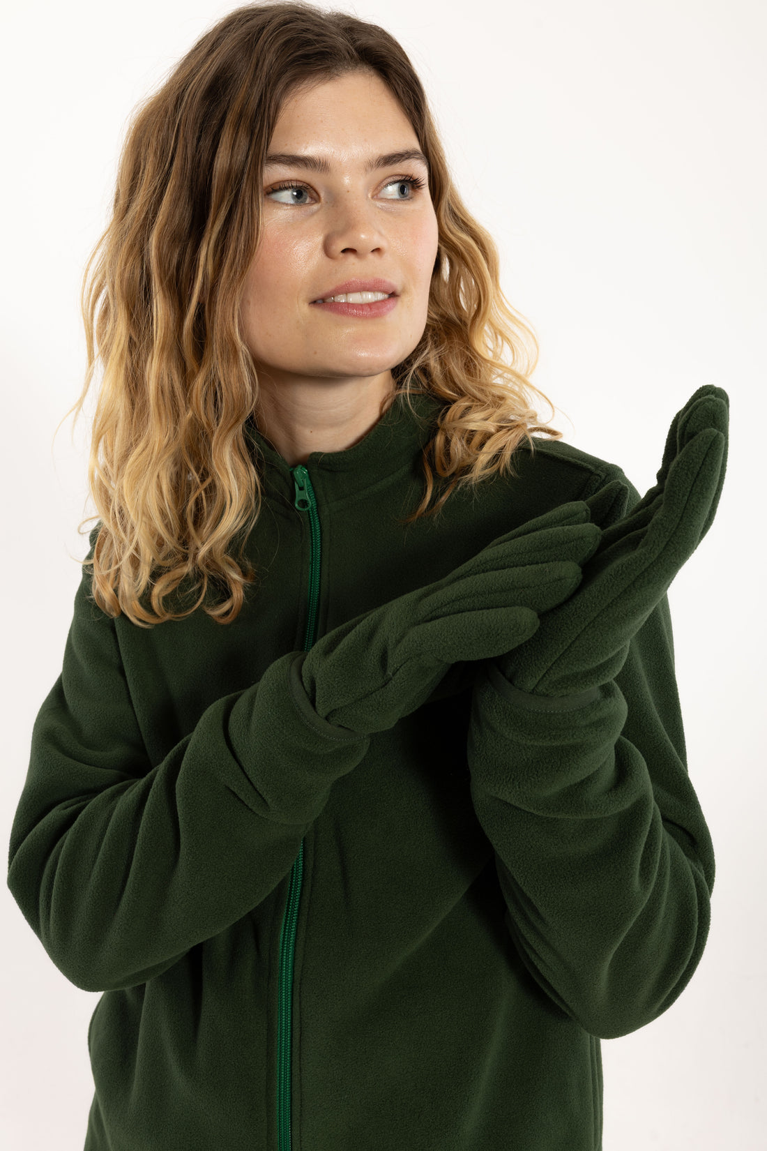 Danedea Polar Fleece Zip-Up Dark Forest