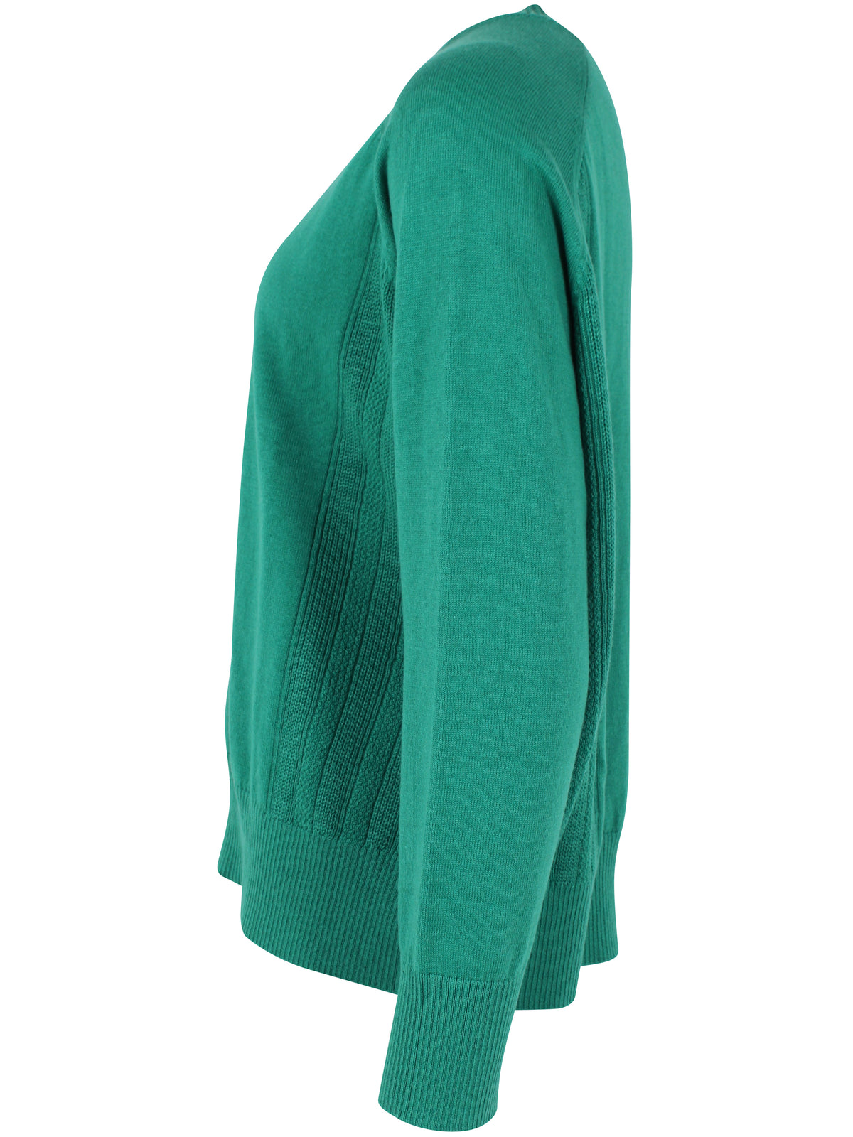 Flot sweater med rund hals i fin grøn nuance til kvinder fra Danefæ