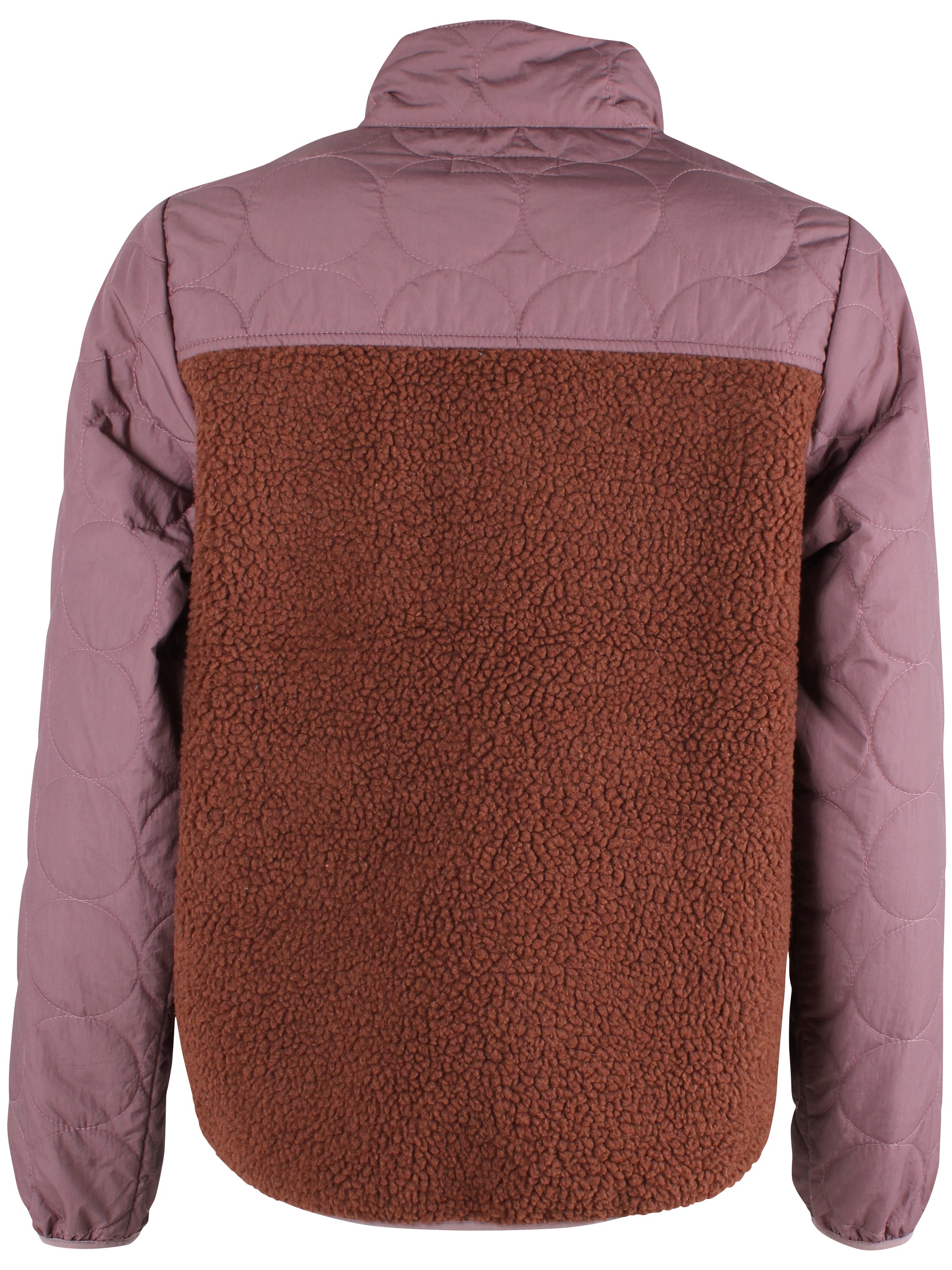 Tofarvet zip-up jakke i fleece og termo til kvinder