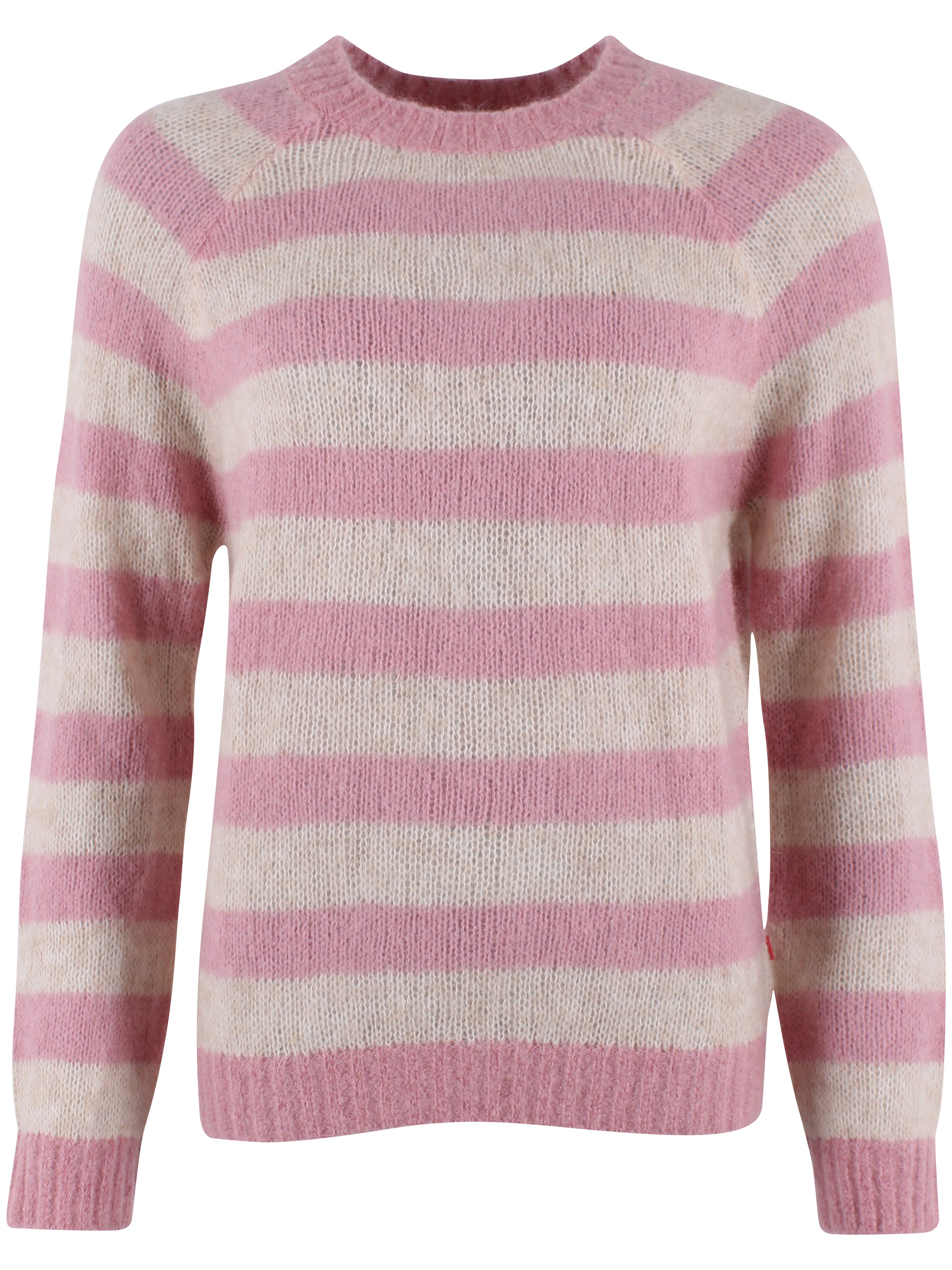 Daneherbal Mohair Sweater Cold Pink/Light Beige