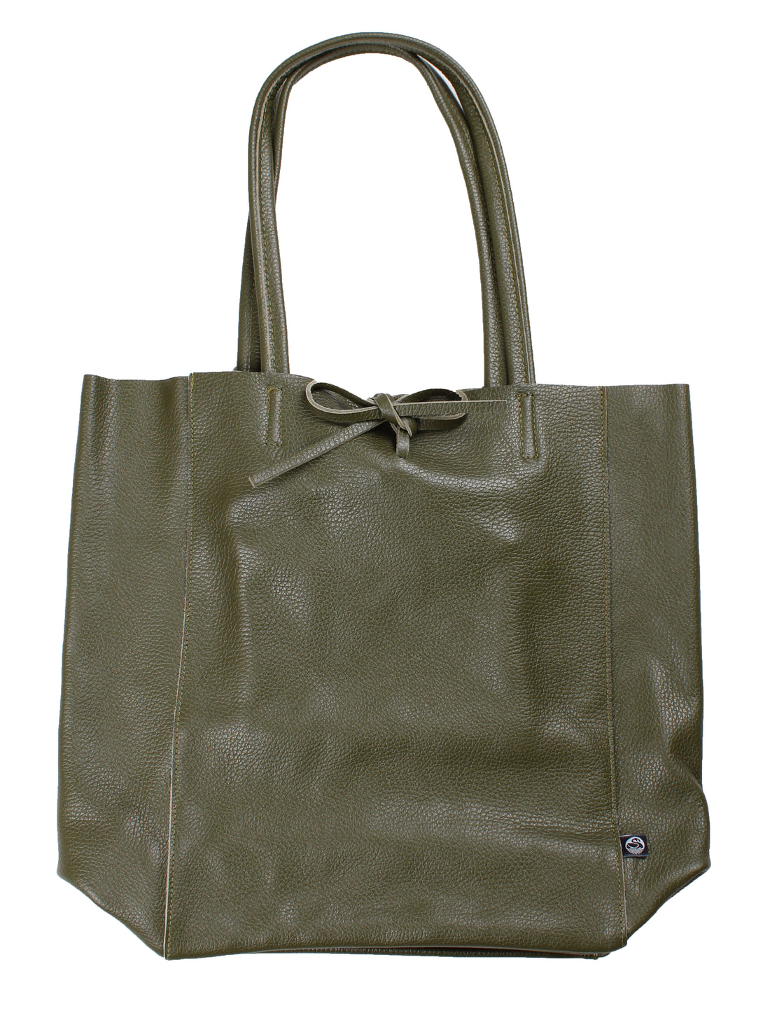 DaneHolstein Leather Tote Bag Dk Army