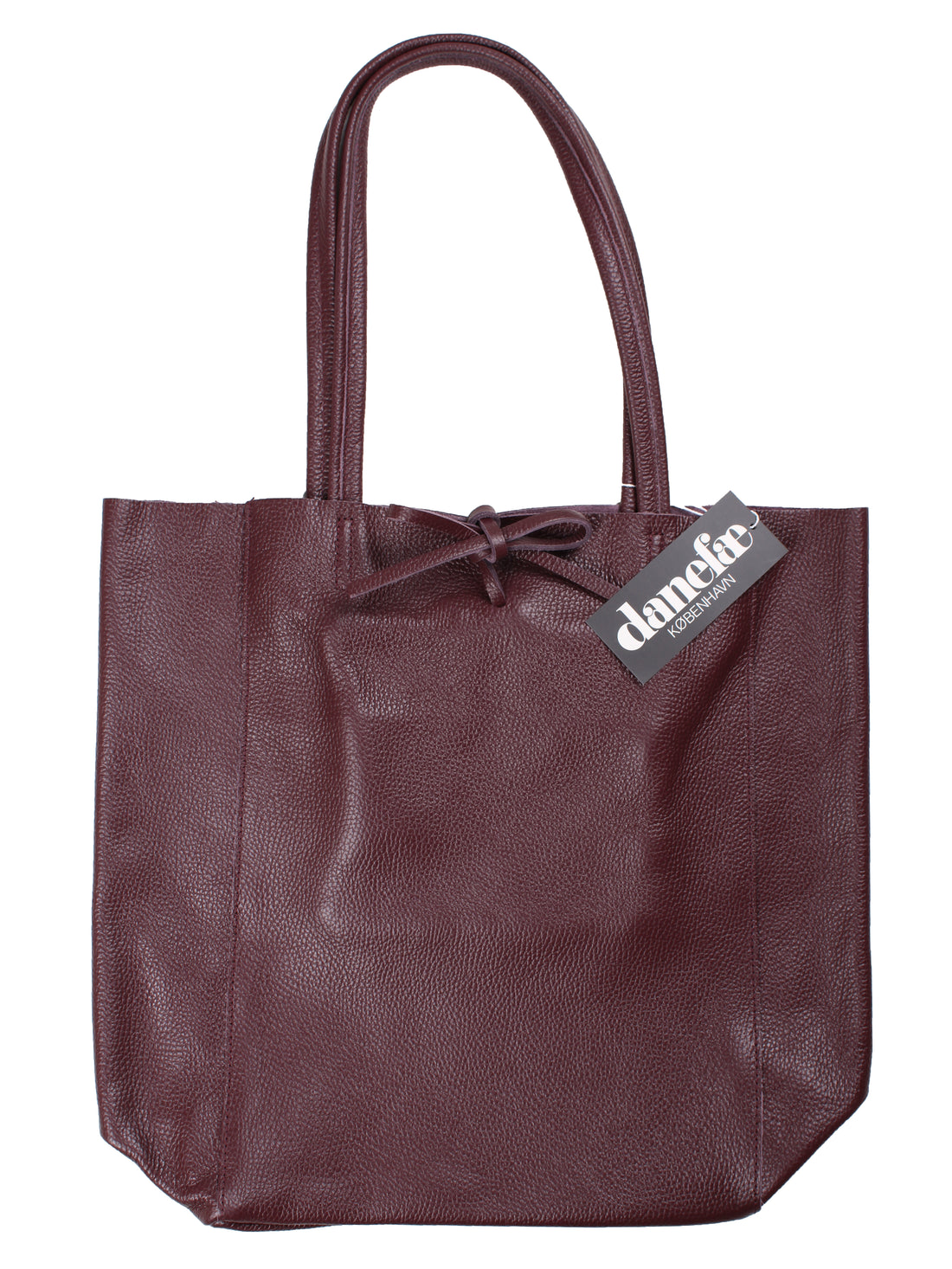 DaneHolstein Leather Tote Bag Red Wine