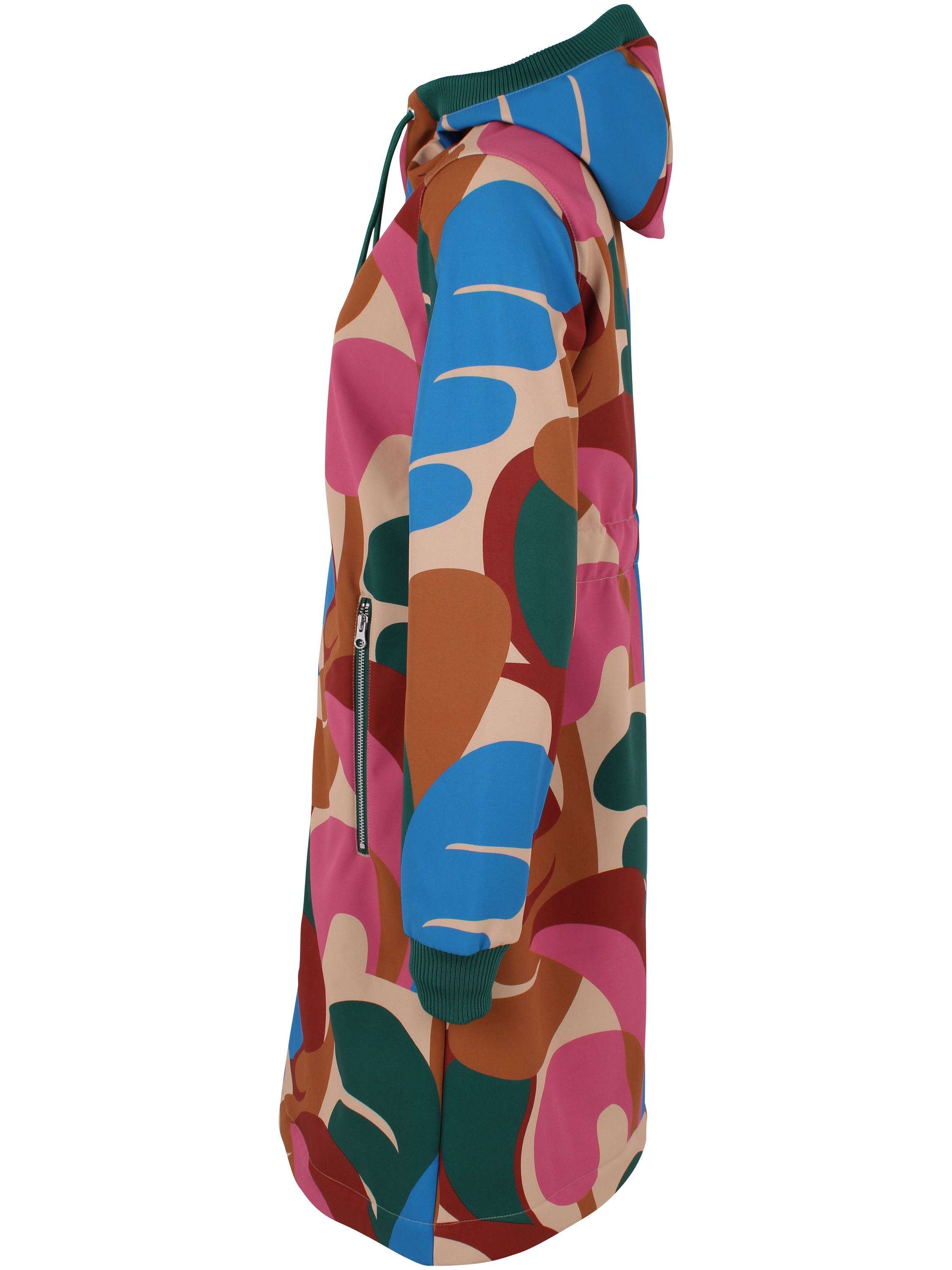 Softshellfrakke i farverigt mønster til kvinder fra Danefæ