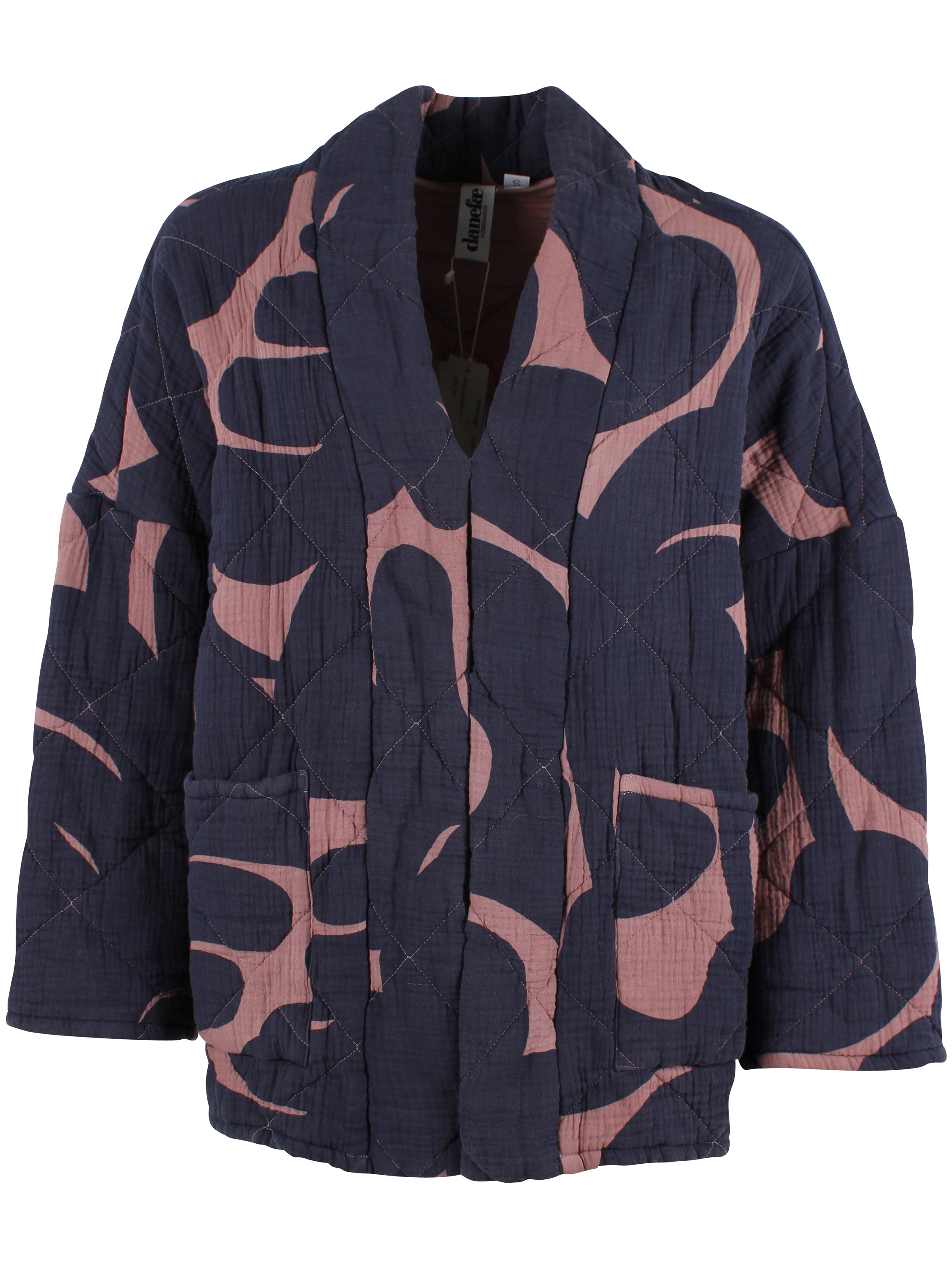 Smuk quiltet jakke med fint mønster til kvinder