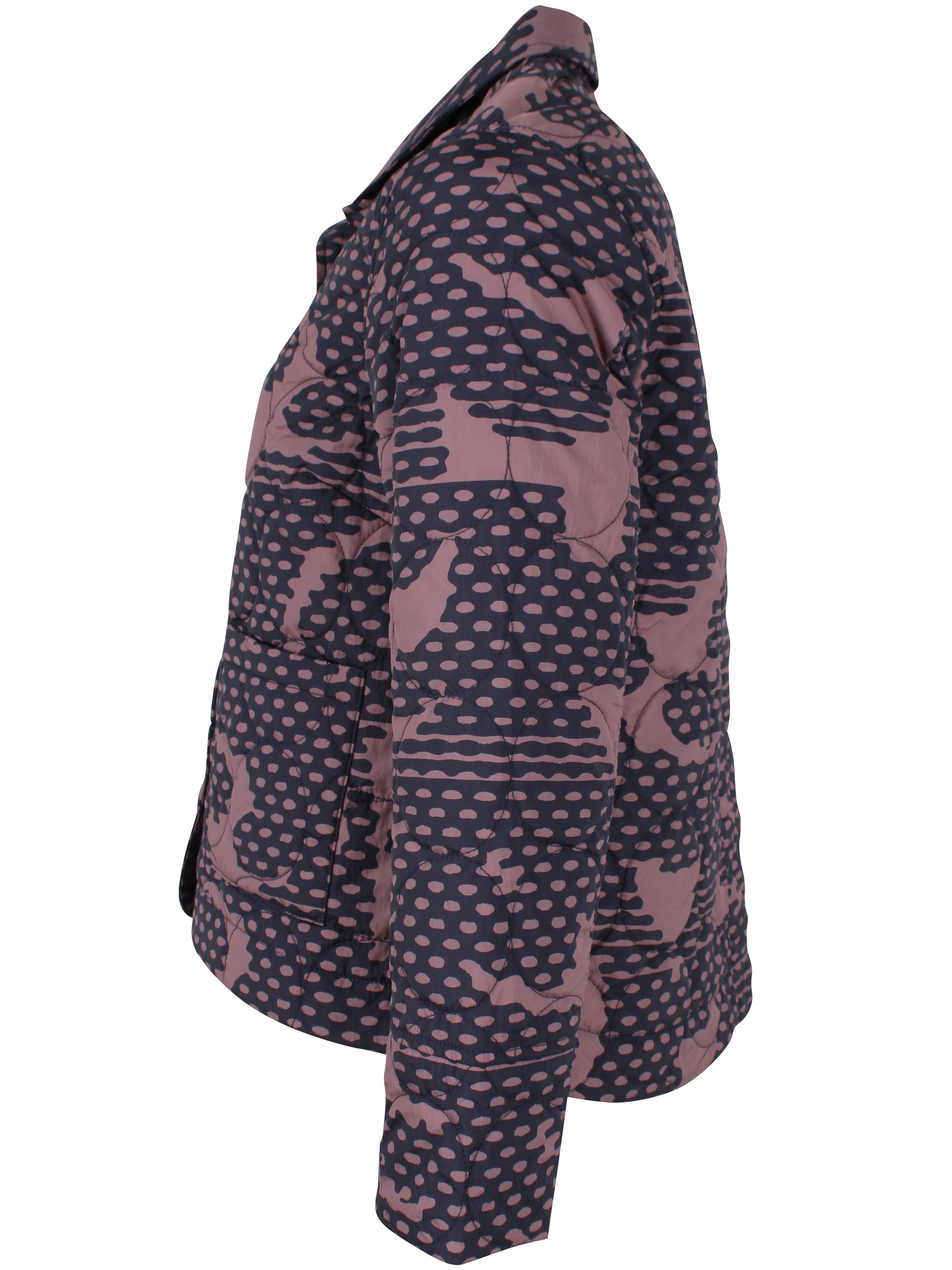 Flot quiltet termoblazer med fint mønster til kvinder