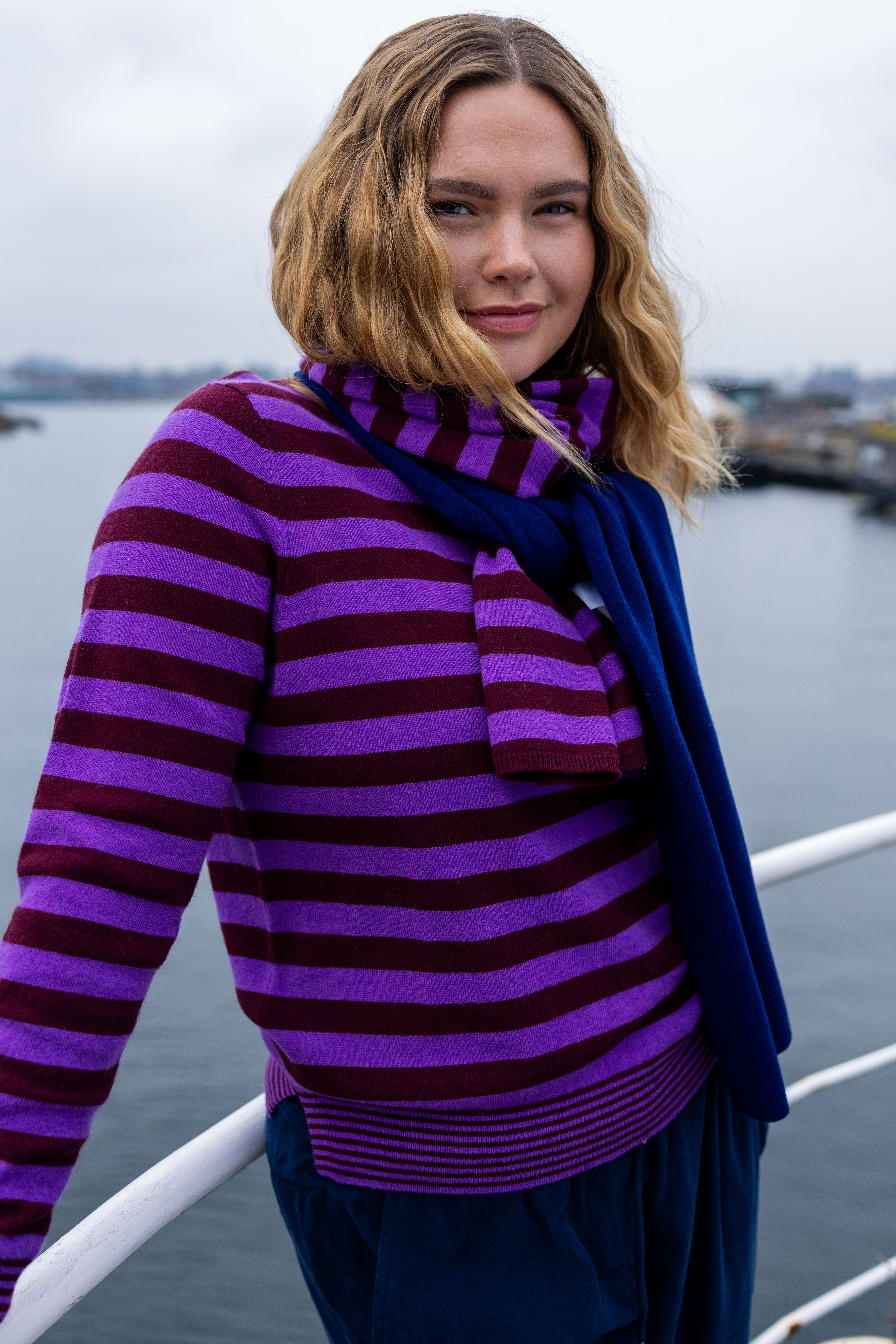 Daneletter Merino Wool Sweater Purple / Dark Wine