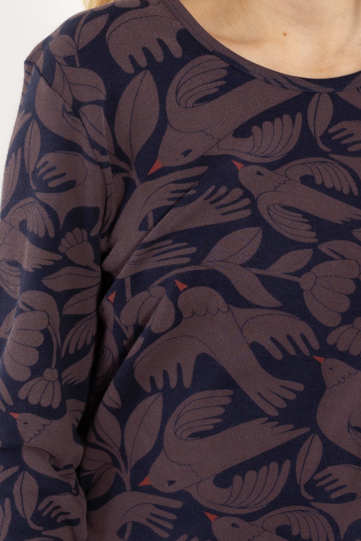 Danelotte Interlock Tee Dark Navy/Mauve BIRDIEUP