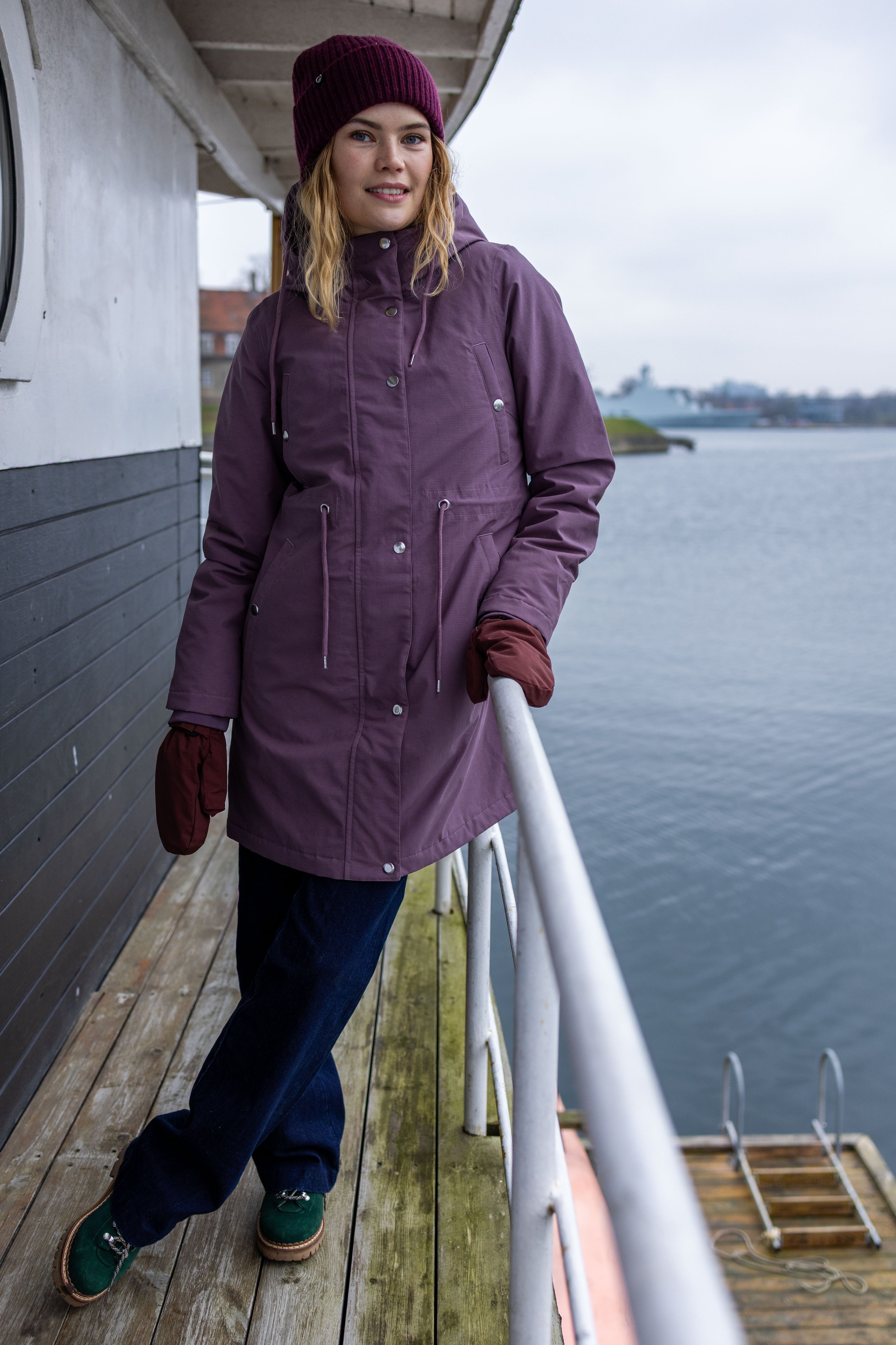 Danenora Winter Parka Dark Plum