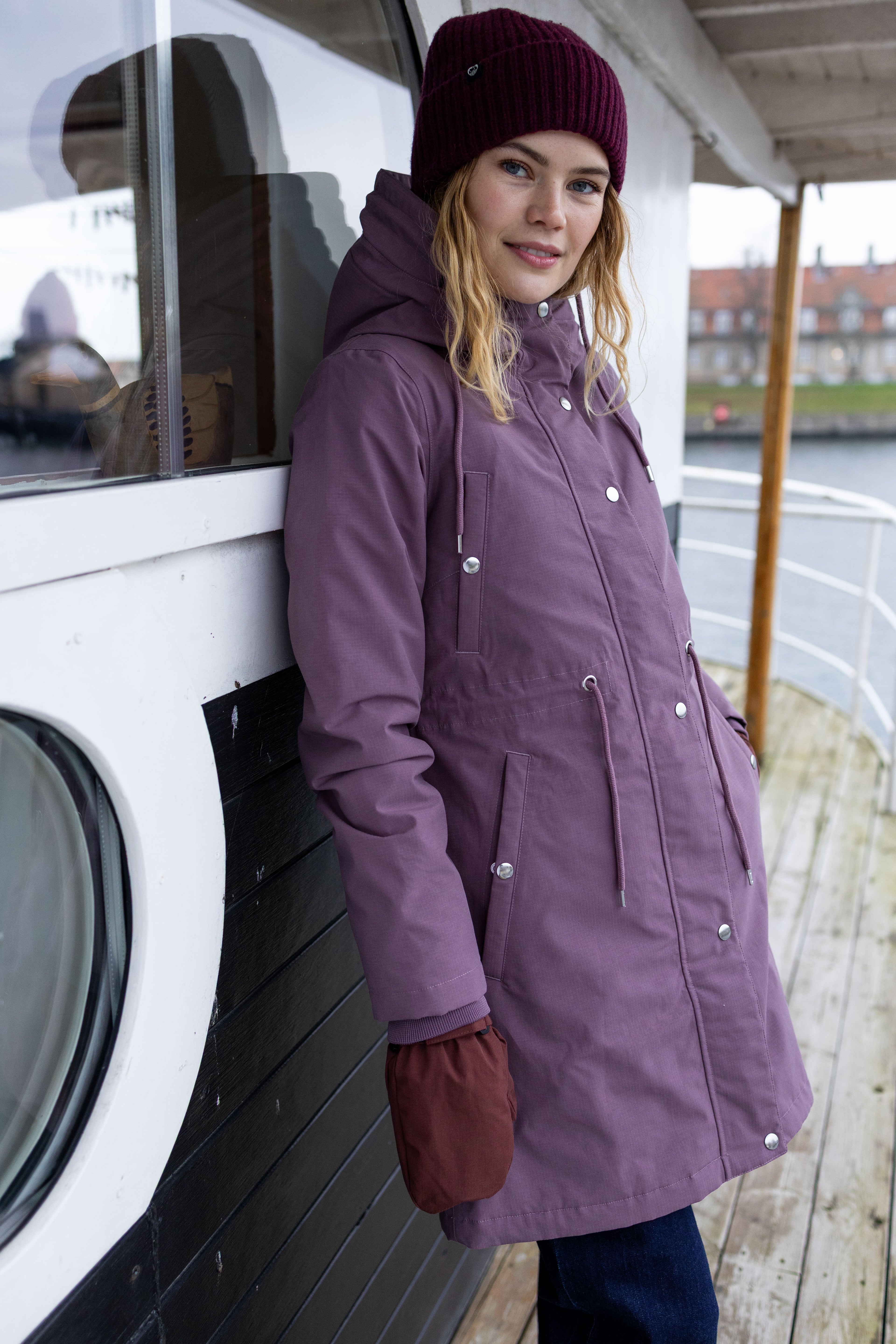 Danenora Winter Parka Dark Plum