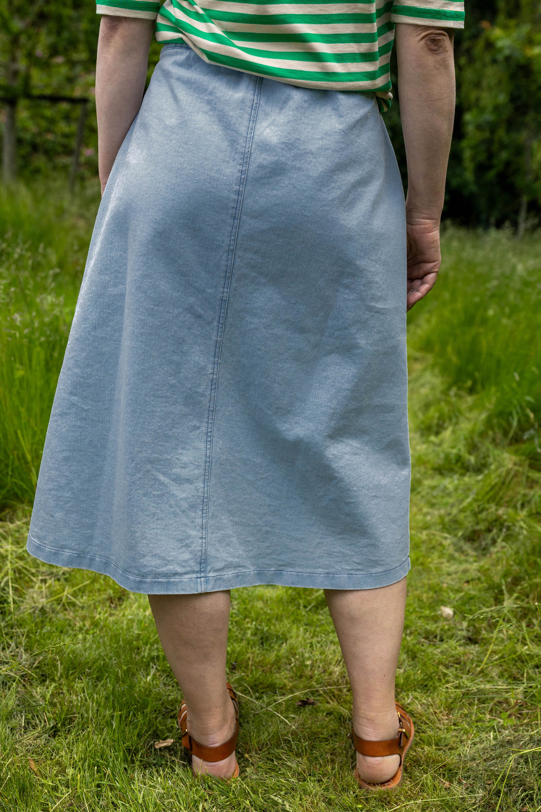 Daneprime Denim Skirt Light Blue