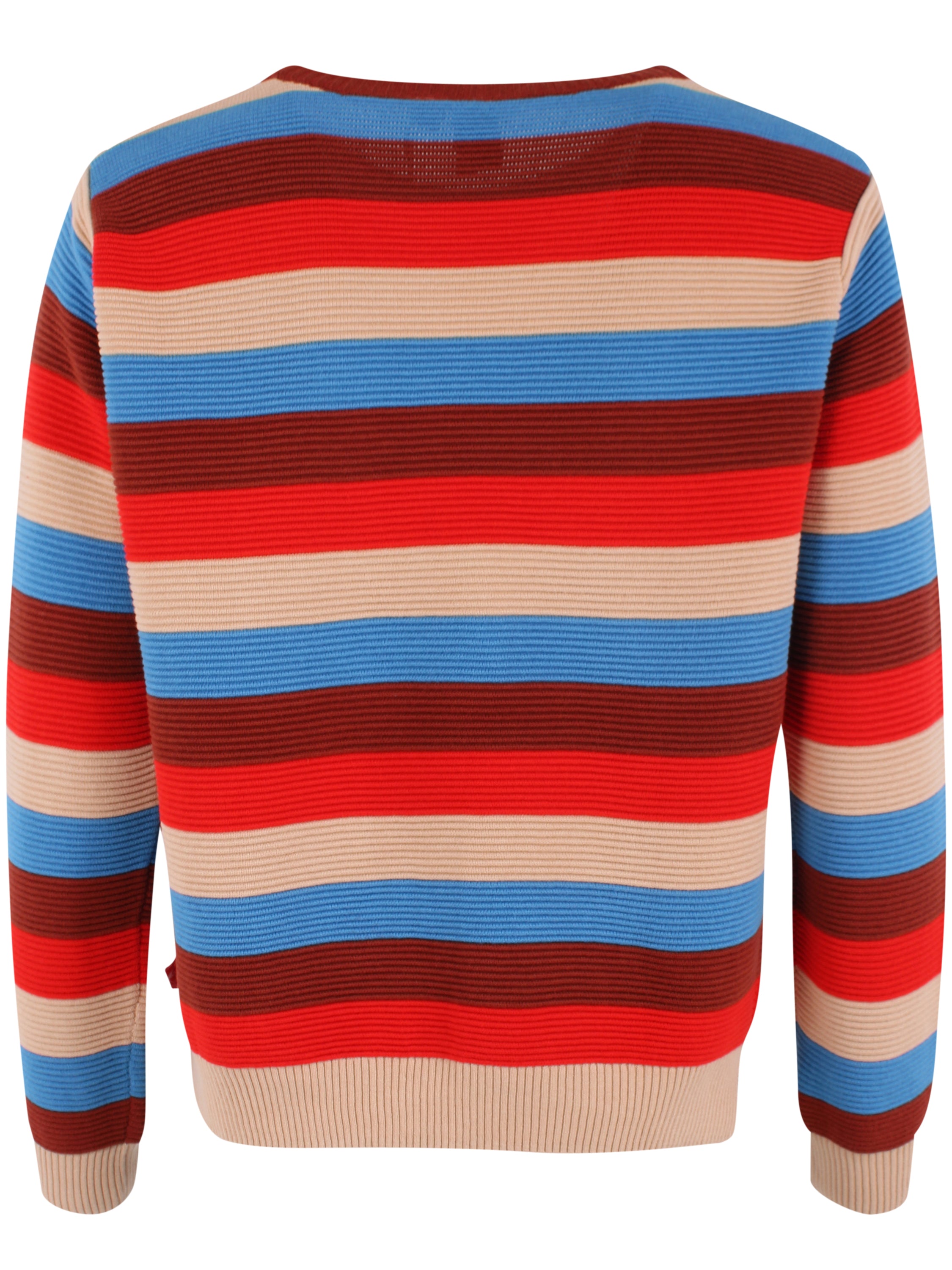 Flot sweater med brede striber i flotte farver til kvinder