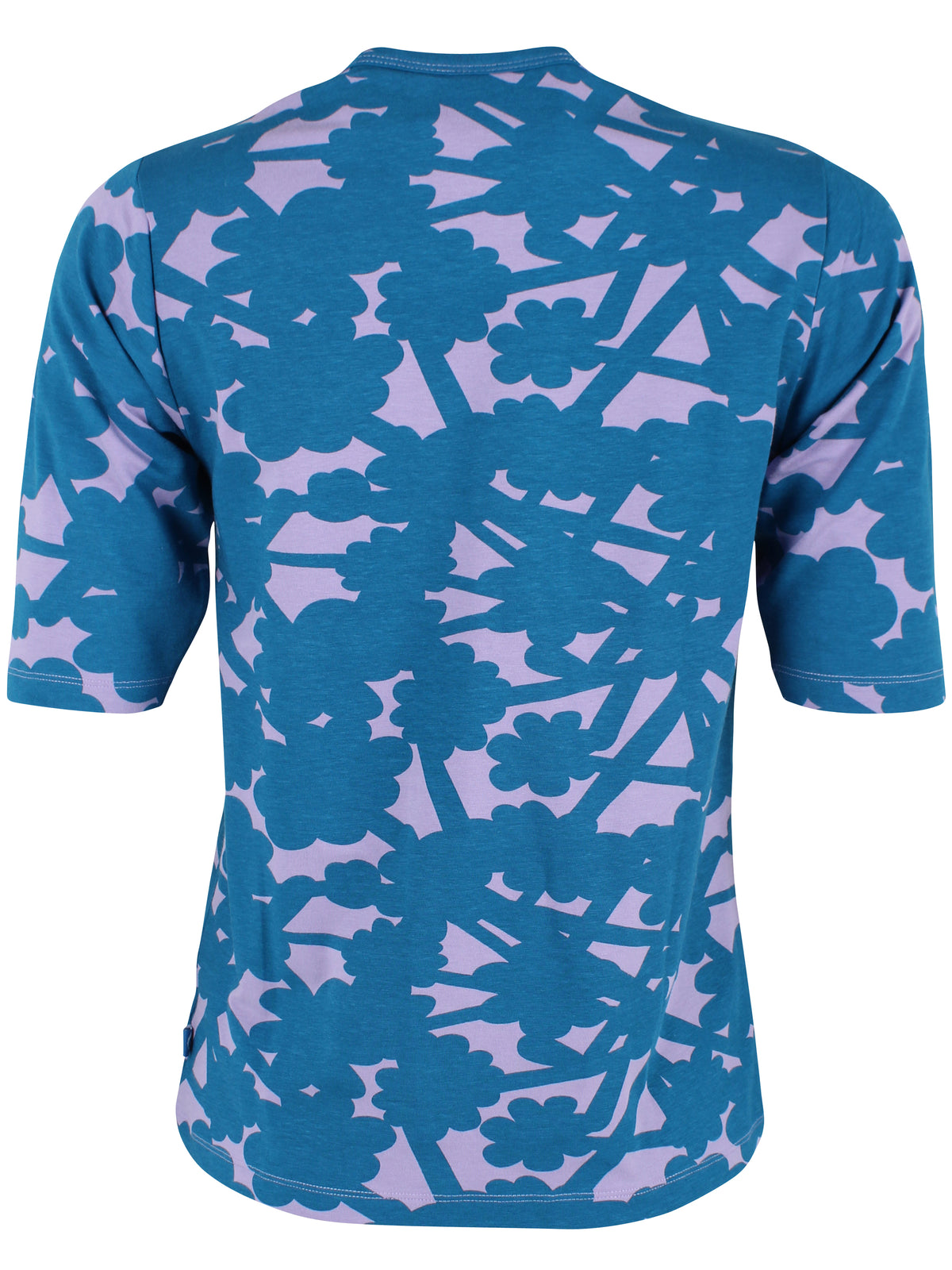 Lækker mønstret t-shirt i blå og lilla til kvinder fra Danefæ