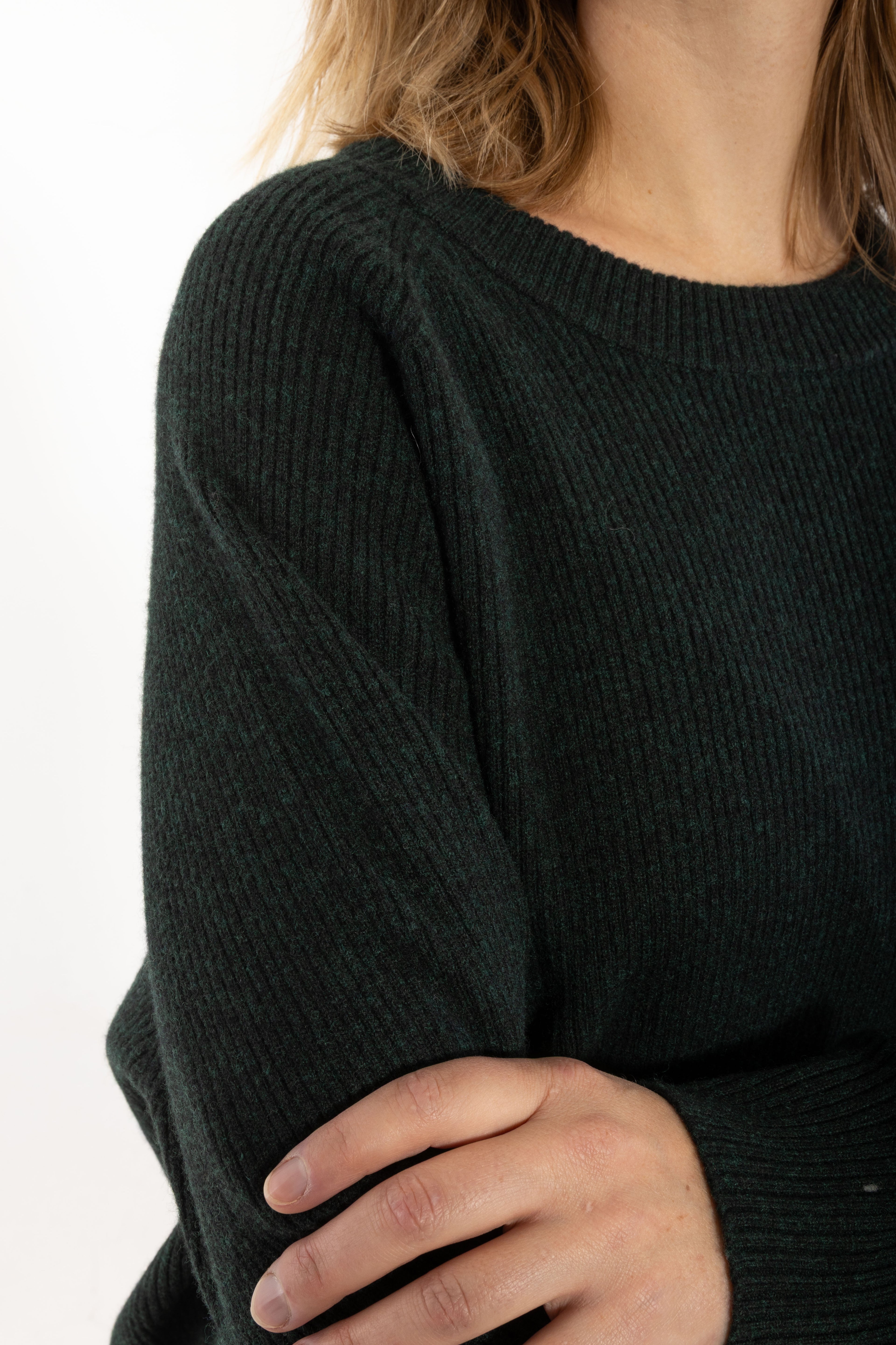 Danerelation Chunky Merino Wool Sweater Dark Forest