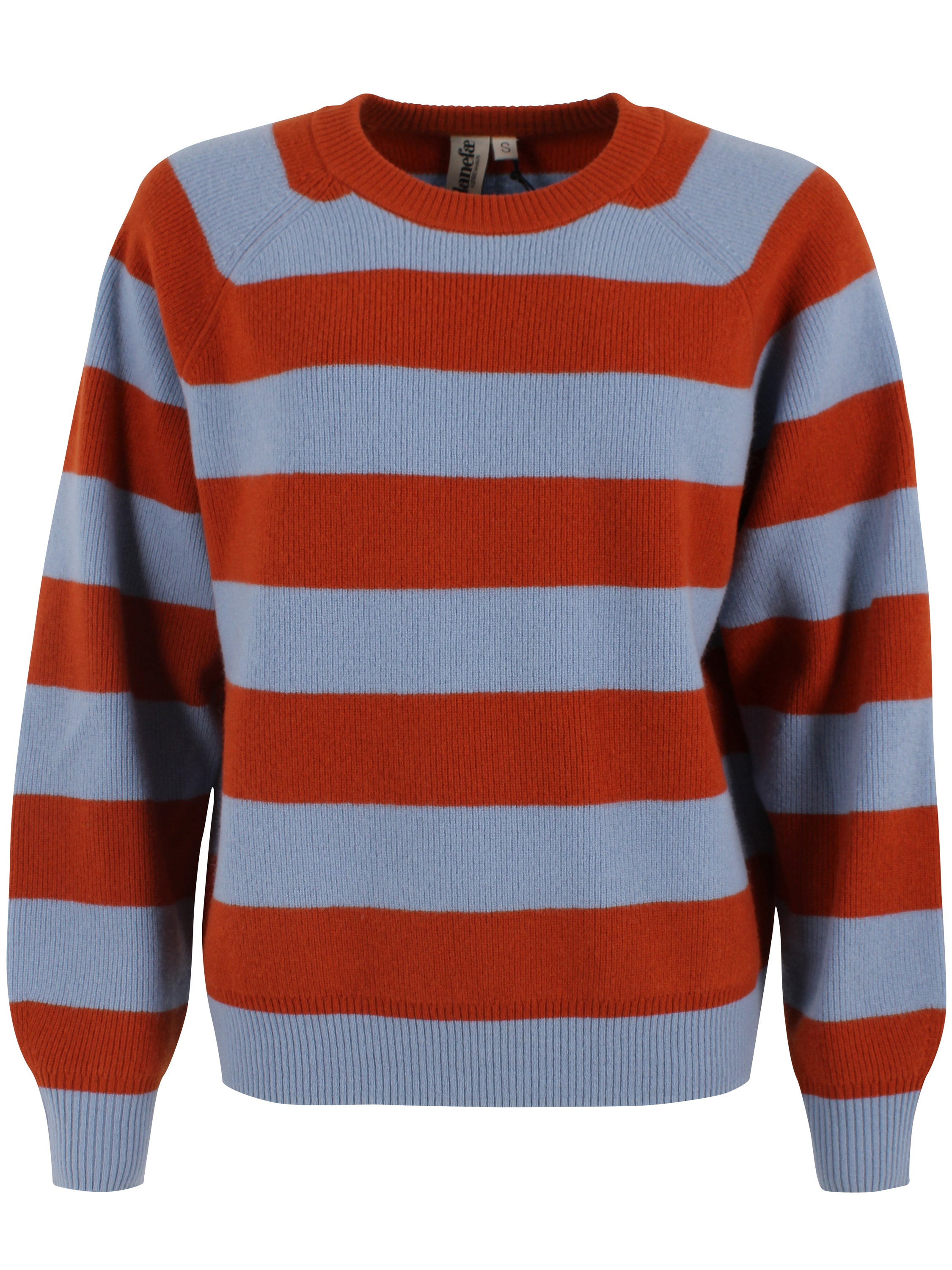 Danerelation Chunky Merino Wool Sweater Porcelaine/Chili