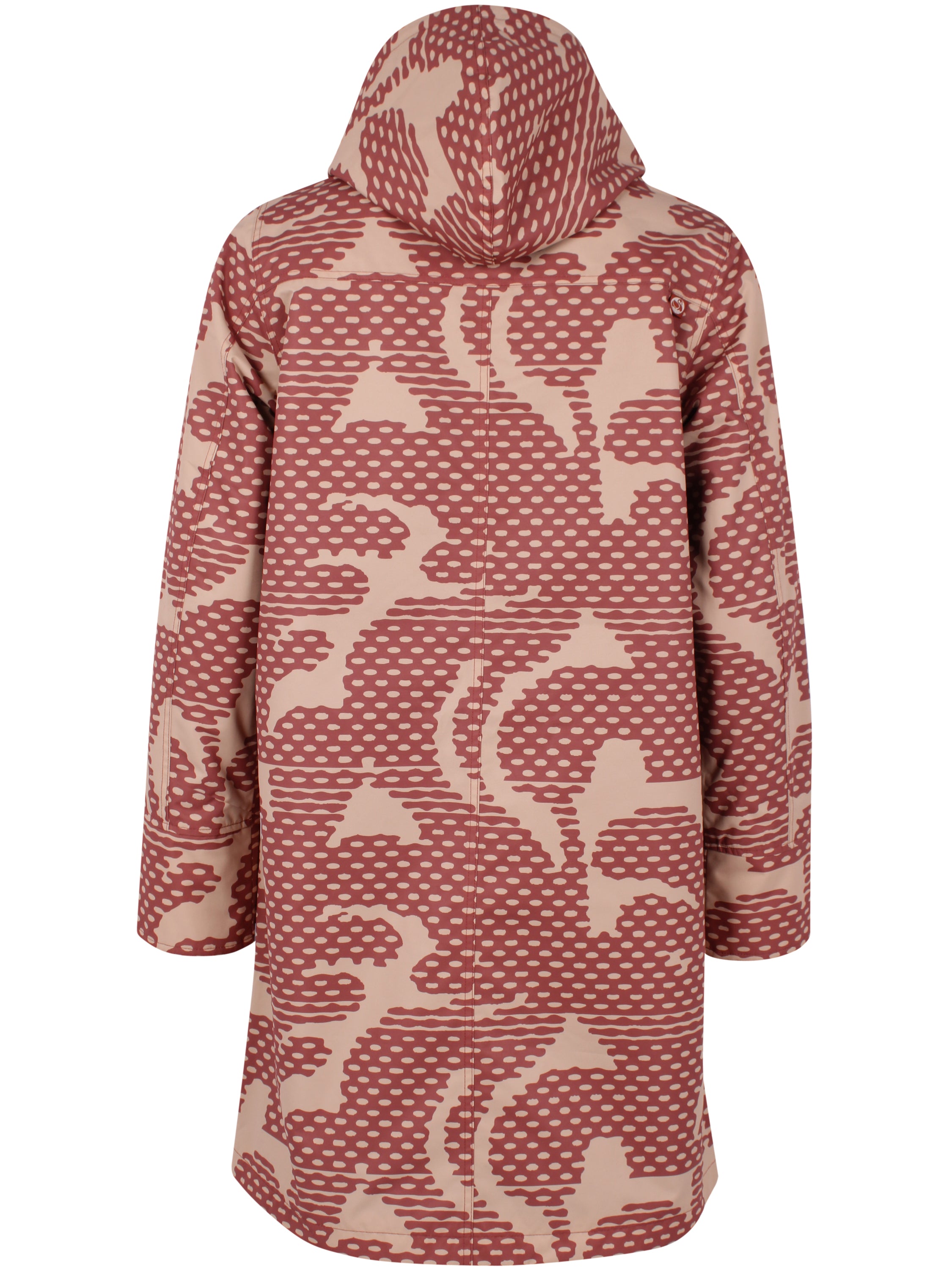 Praktisk multifarvet og mønstret jakke til kvinder