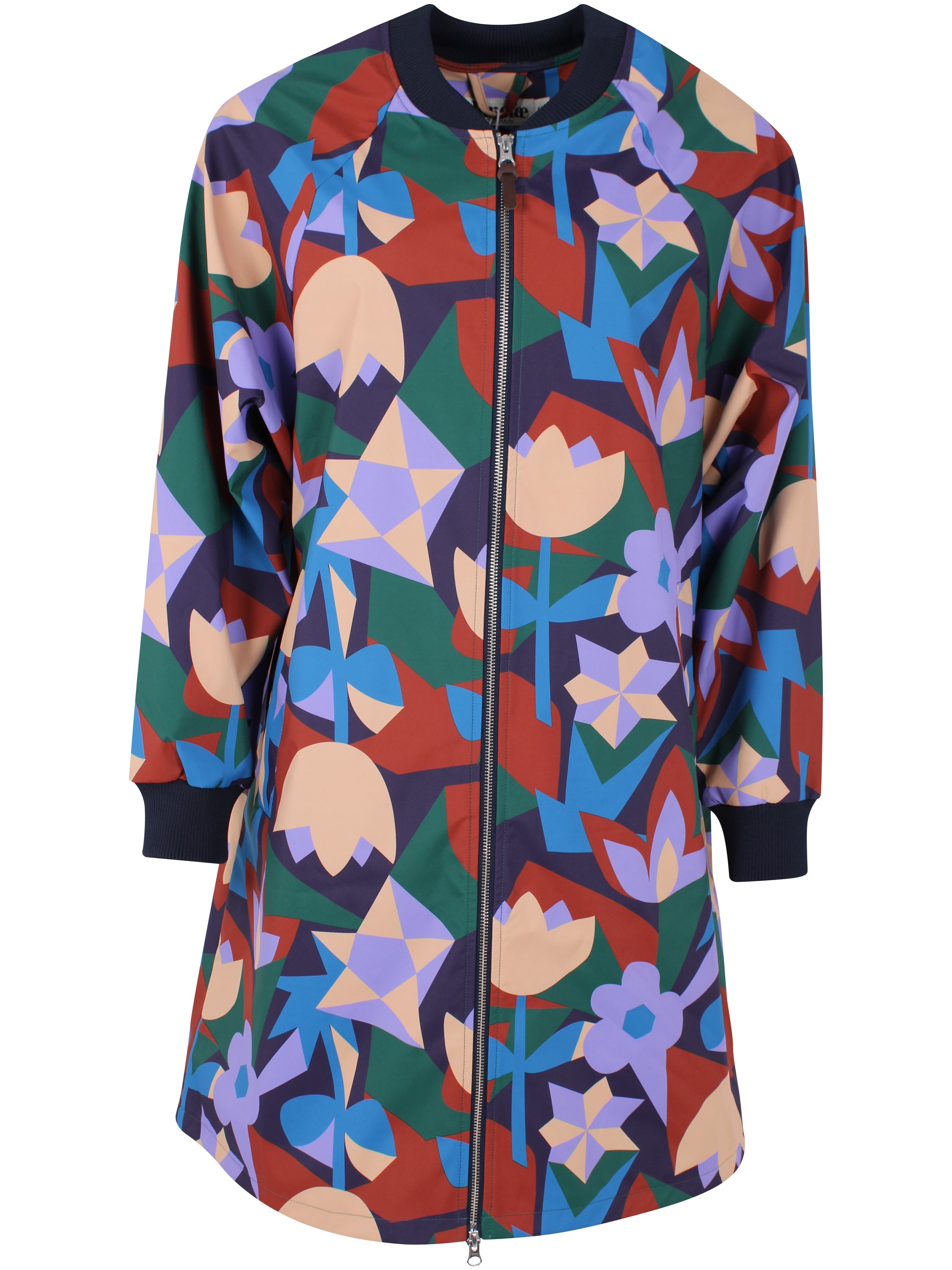 Praktisk mønstret jakke i fantastisk farverigt design til kvinder-6