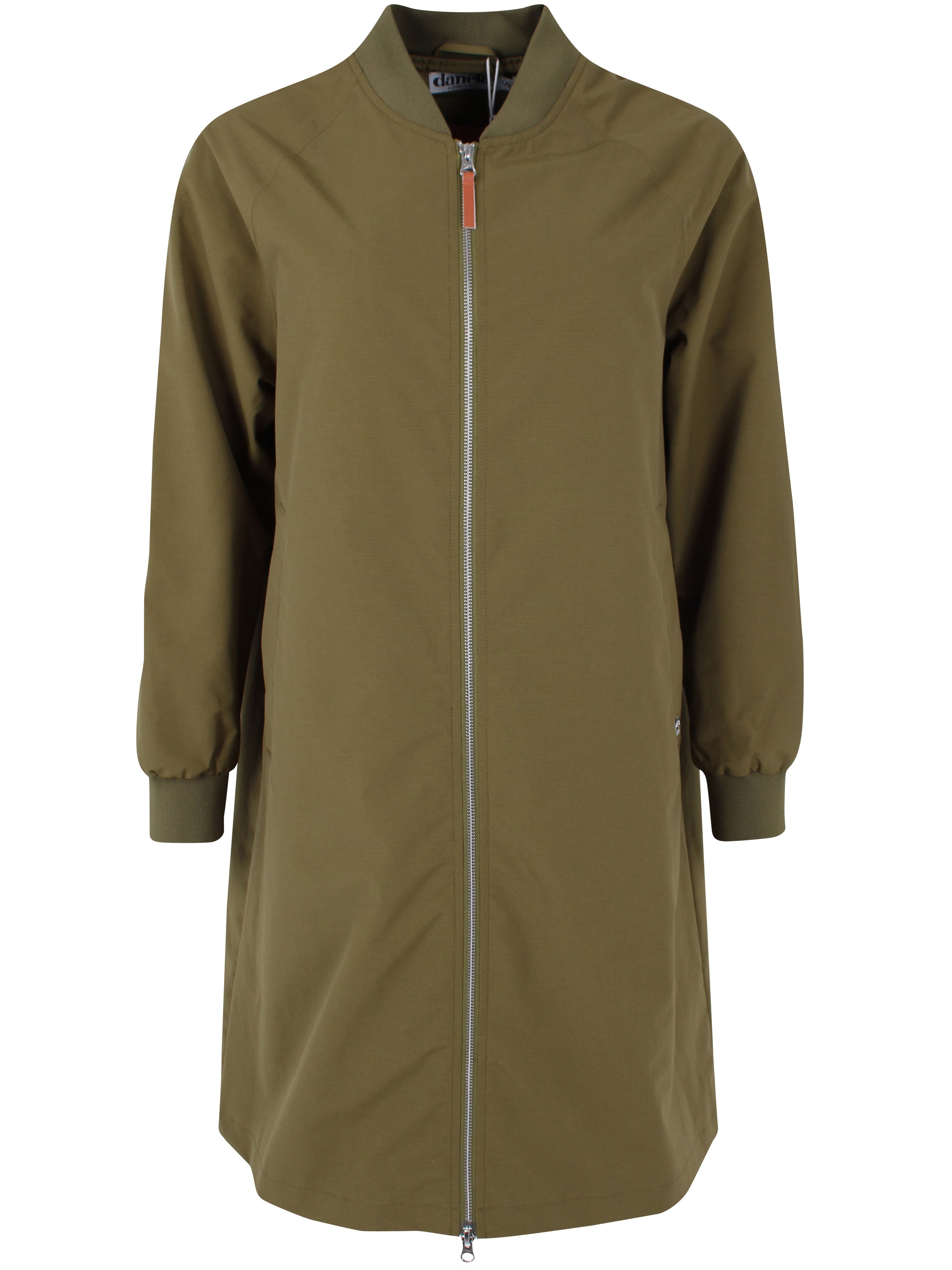 Smart og funktionel jakke i olivengrøn til kvinder-8