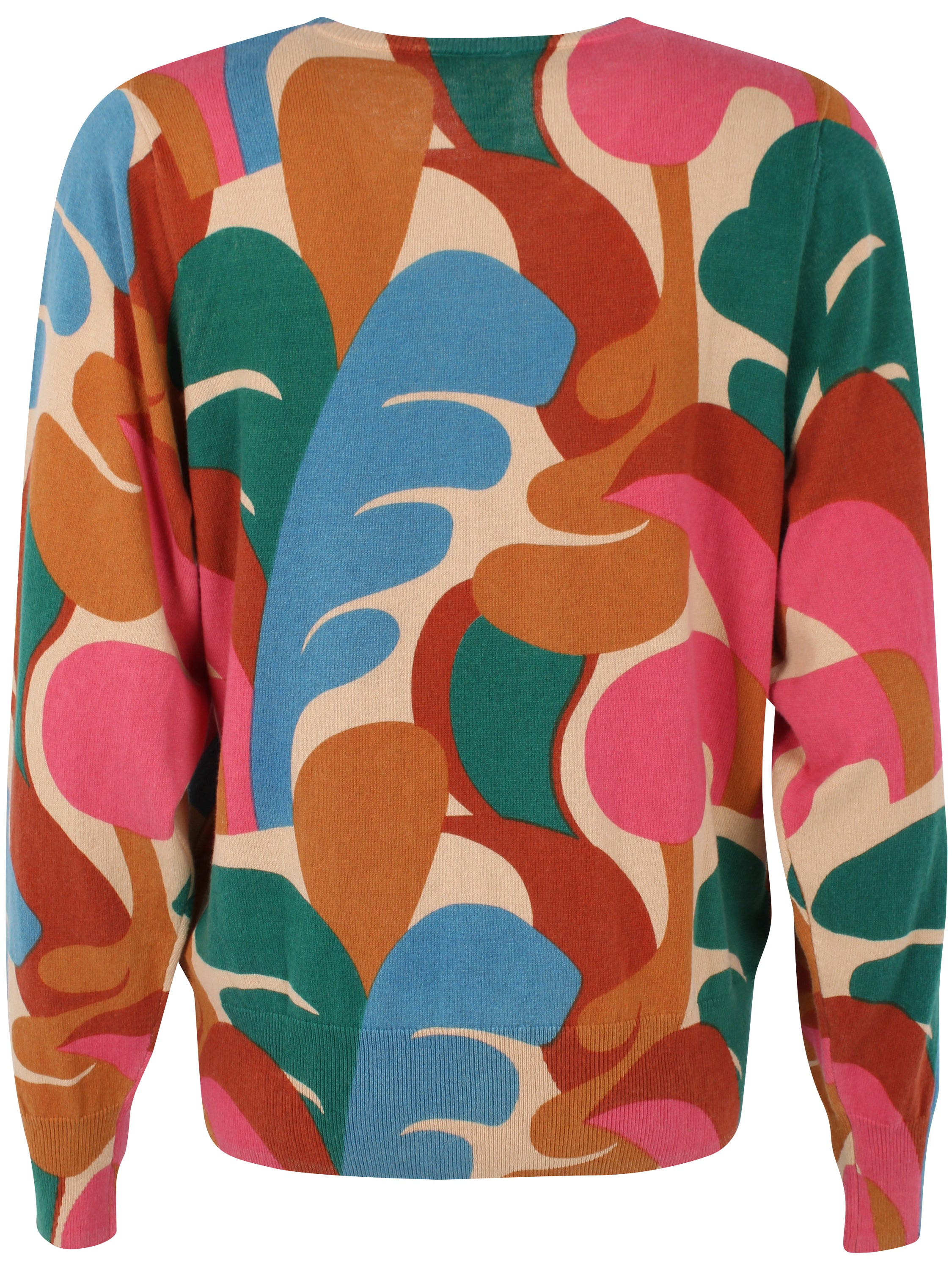 Lækker sweater i flot farverigt mønster til kvinder fra Danefæ