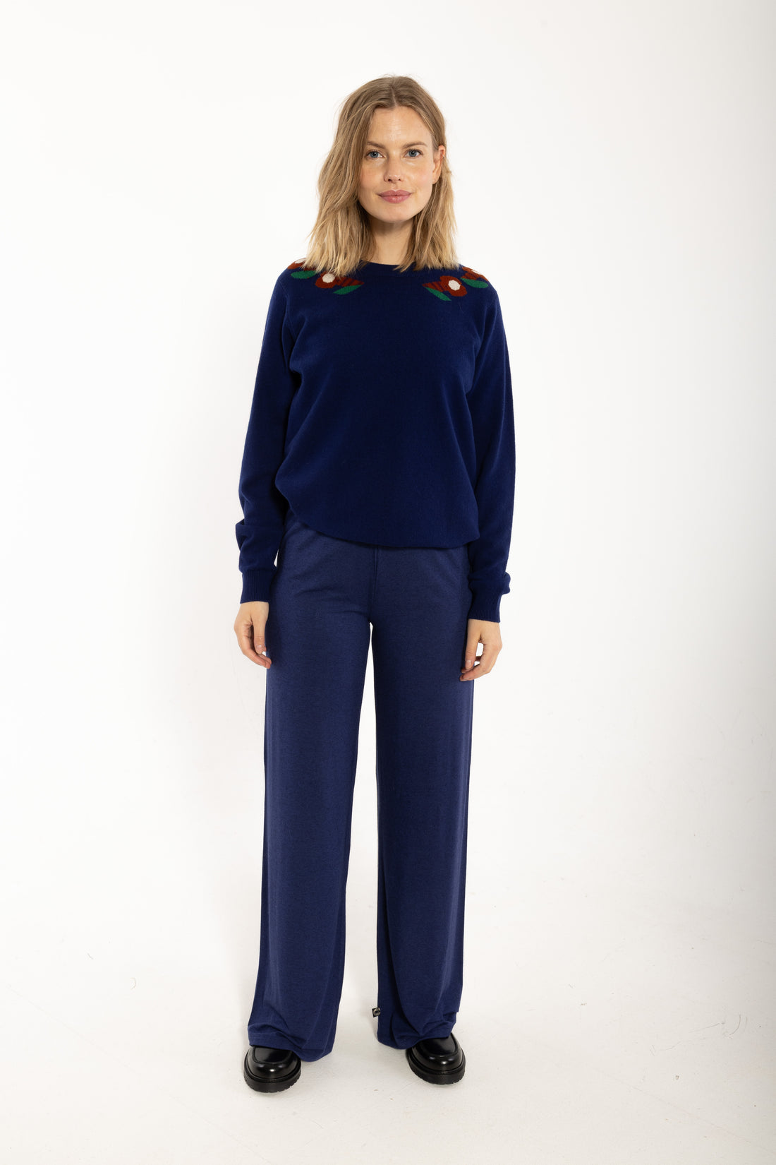 Danevibe Merino Wool Sweater Deep Blue