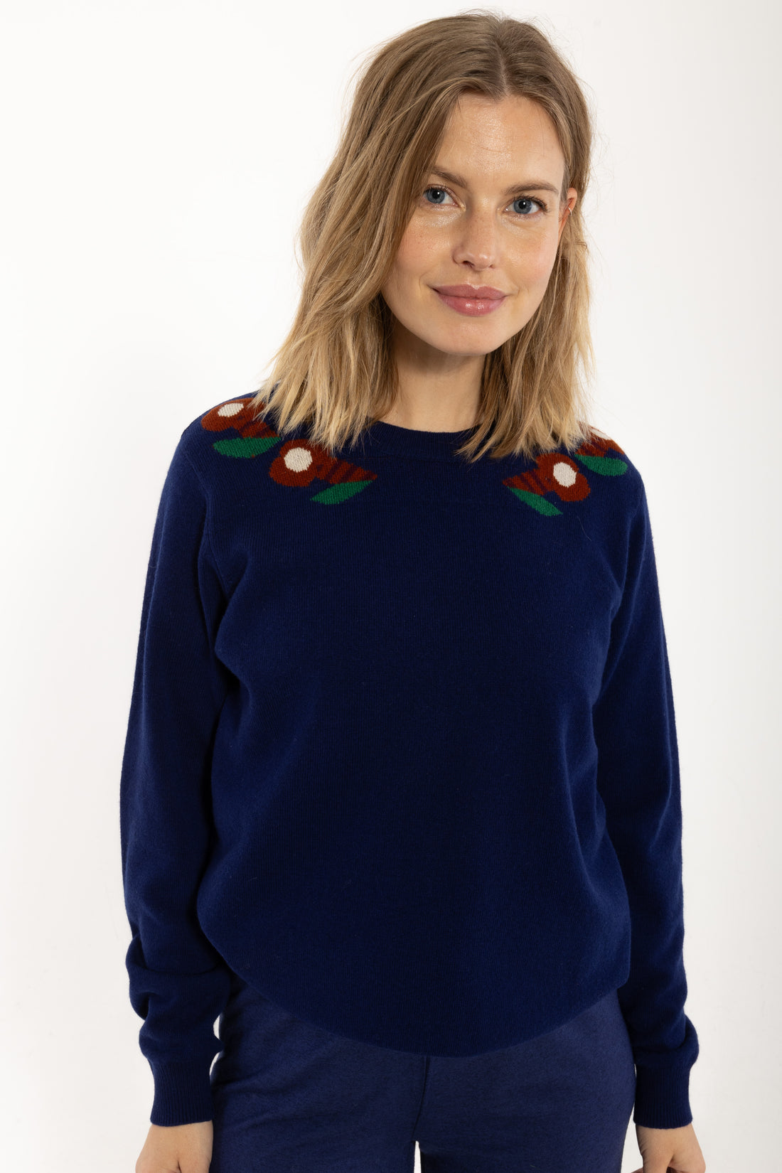 Danevibe Merino Wool Sweater Deep Blue