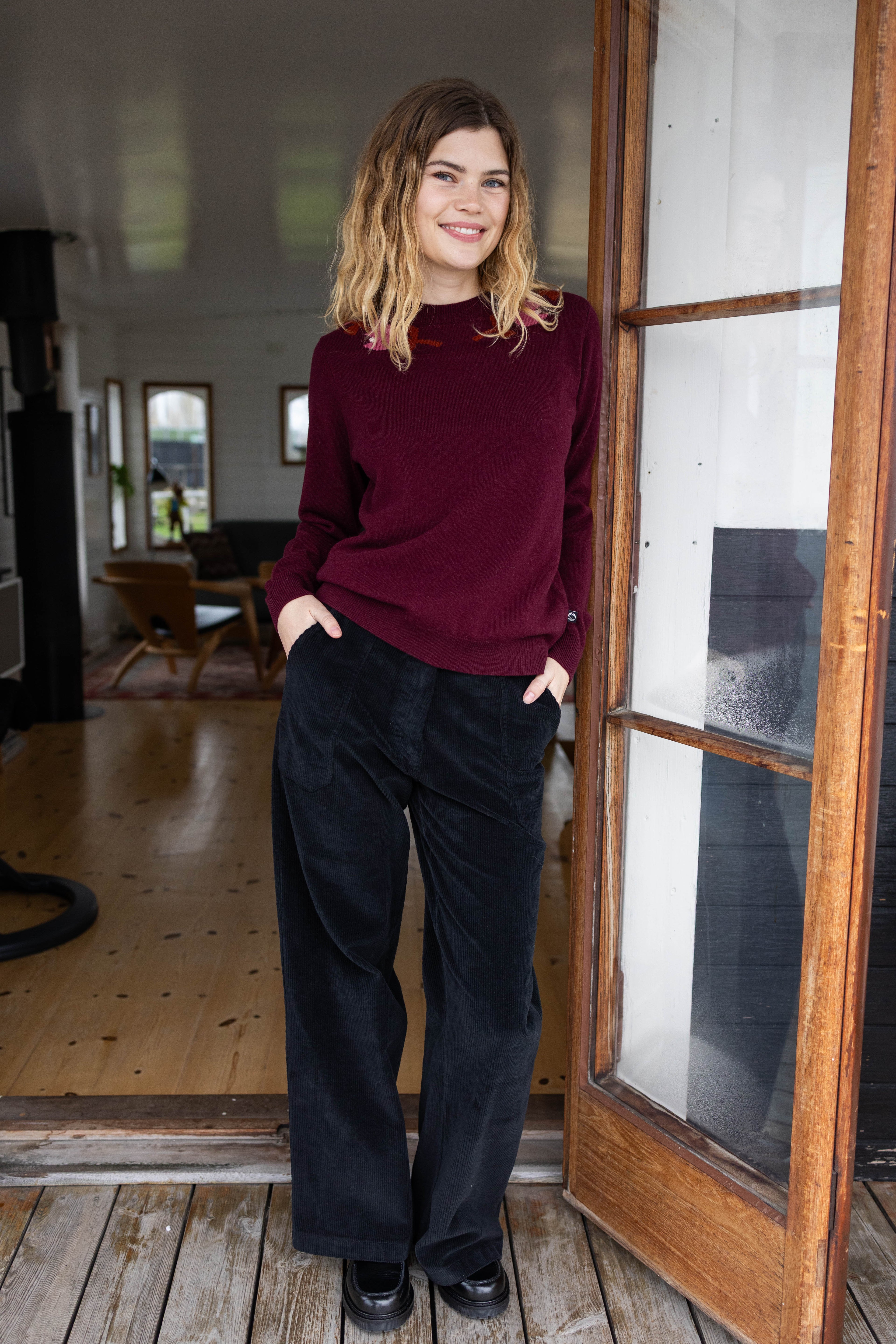 Danevibe Merino Wool Sweater Dark Wine