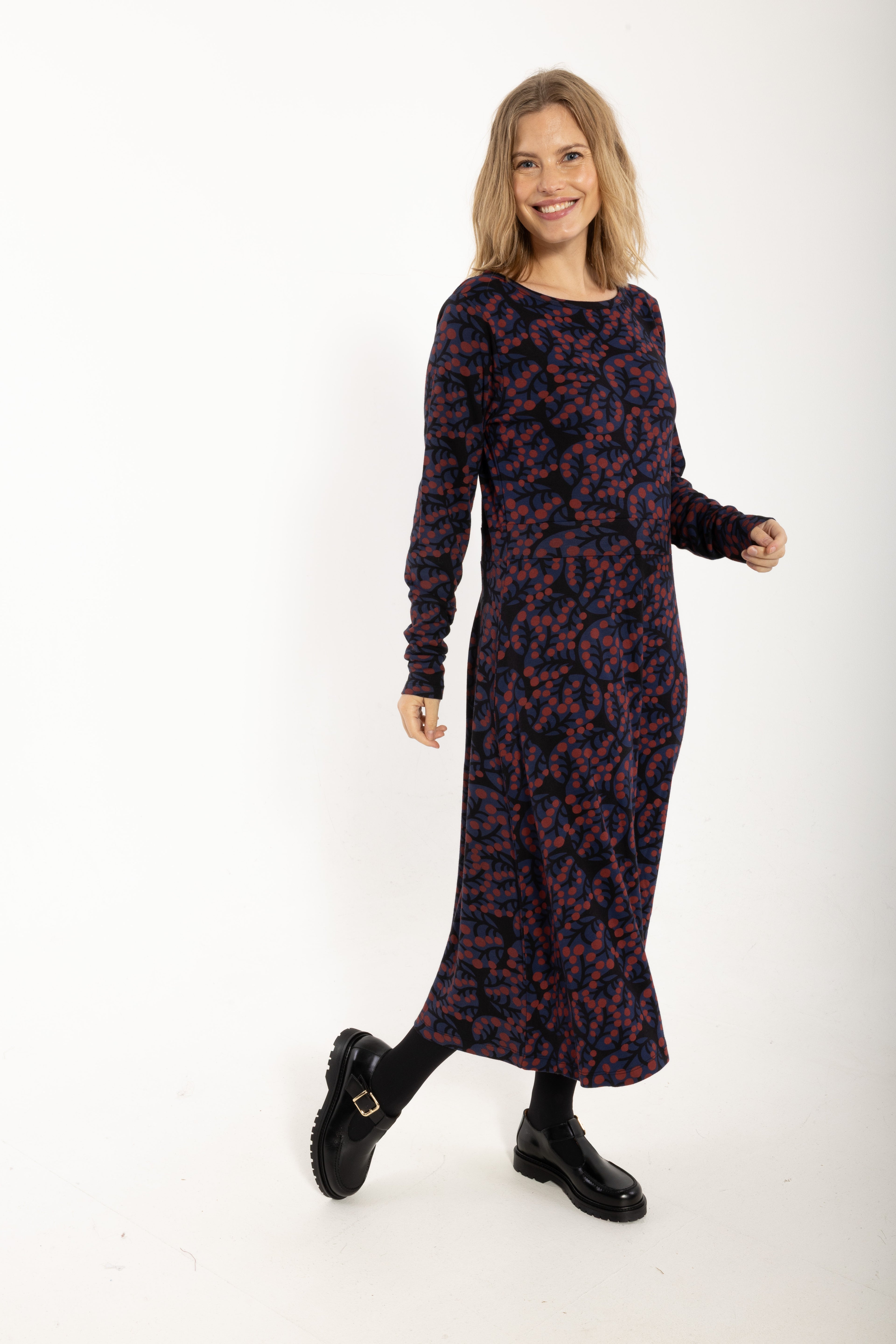 Daneviborg LS Interlock Dress Black MACRO MICRO