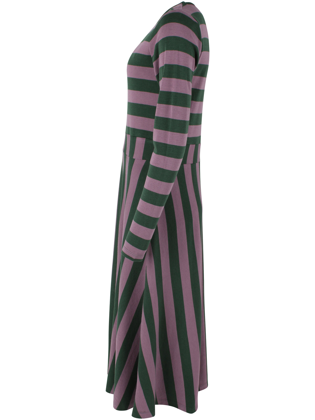 Daneviborg LS Interlock Dress Dark Forest/Grey Plum